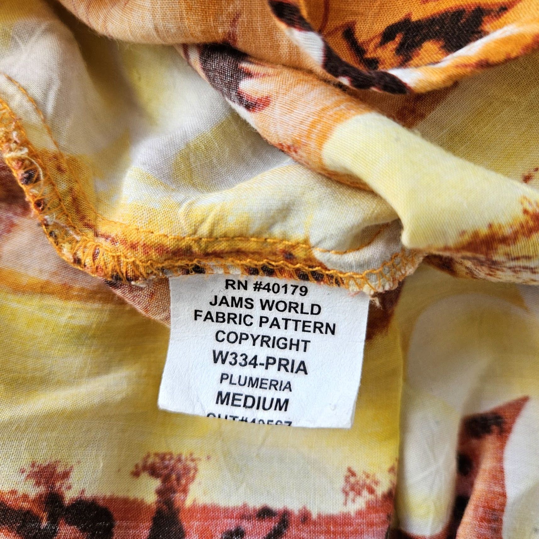 Jams World Jams World Womens Midi Dress Sz M Yellow Orange Floral Sleeveless Pockets Size M / US 6-8 / IT 42-44 - 5 Thumbnail