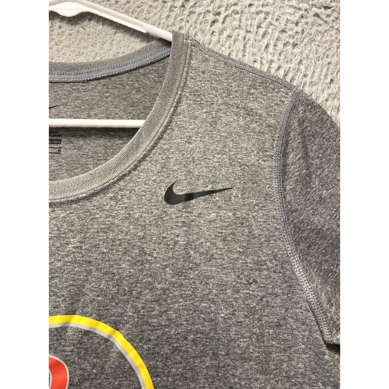 Nike Nike Shirt Women Crew Neck Graphic Tee Cotton Blend Gray Small S Regular Nike RC Soccer 113-35 Size S / US 4 / IT 40 - 3 Thumbnail