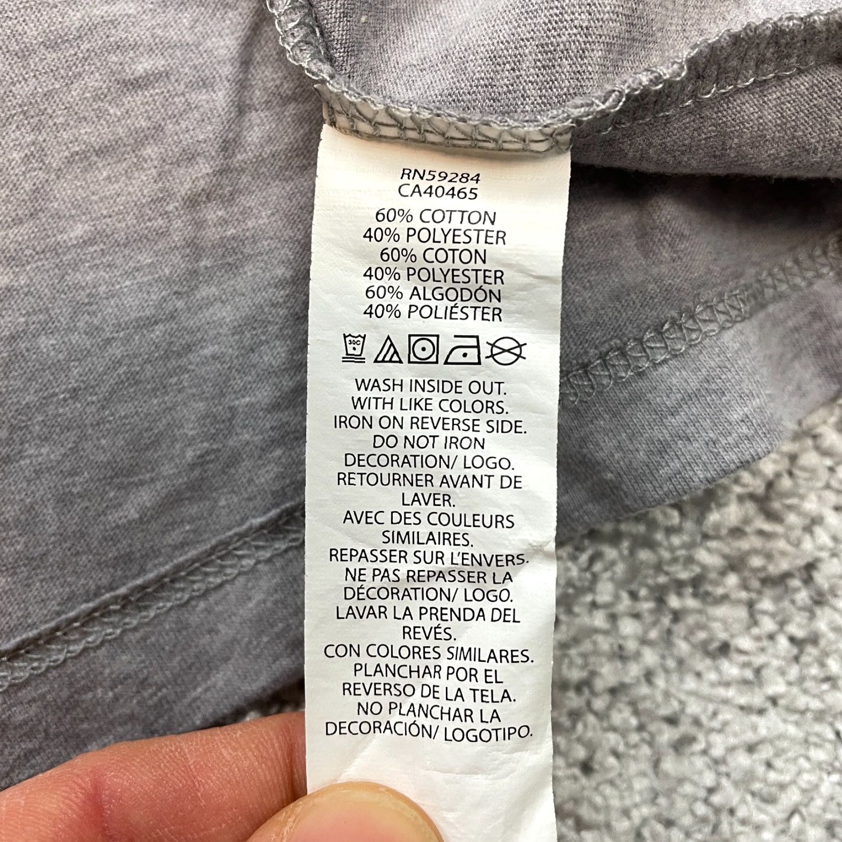 Vintage VINTAGE Place Shirt Adult Small Gray Long Sleeve Game Day 2020 Football Logo Soft Tee Size US S / EU 44-46 / 1 - 7 Thumbnail