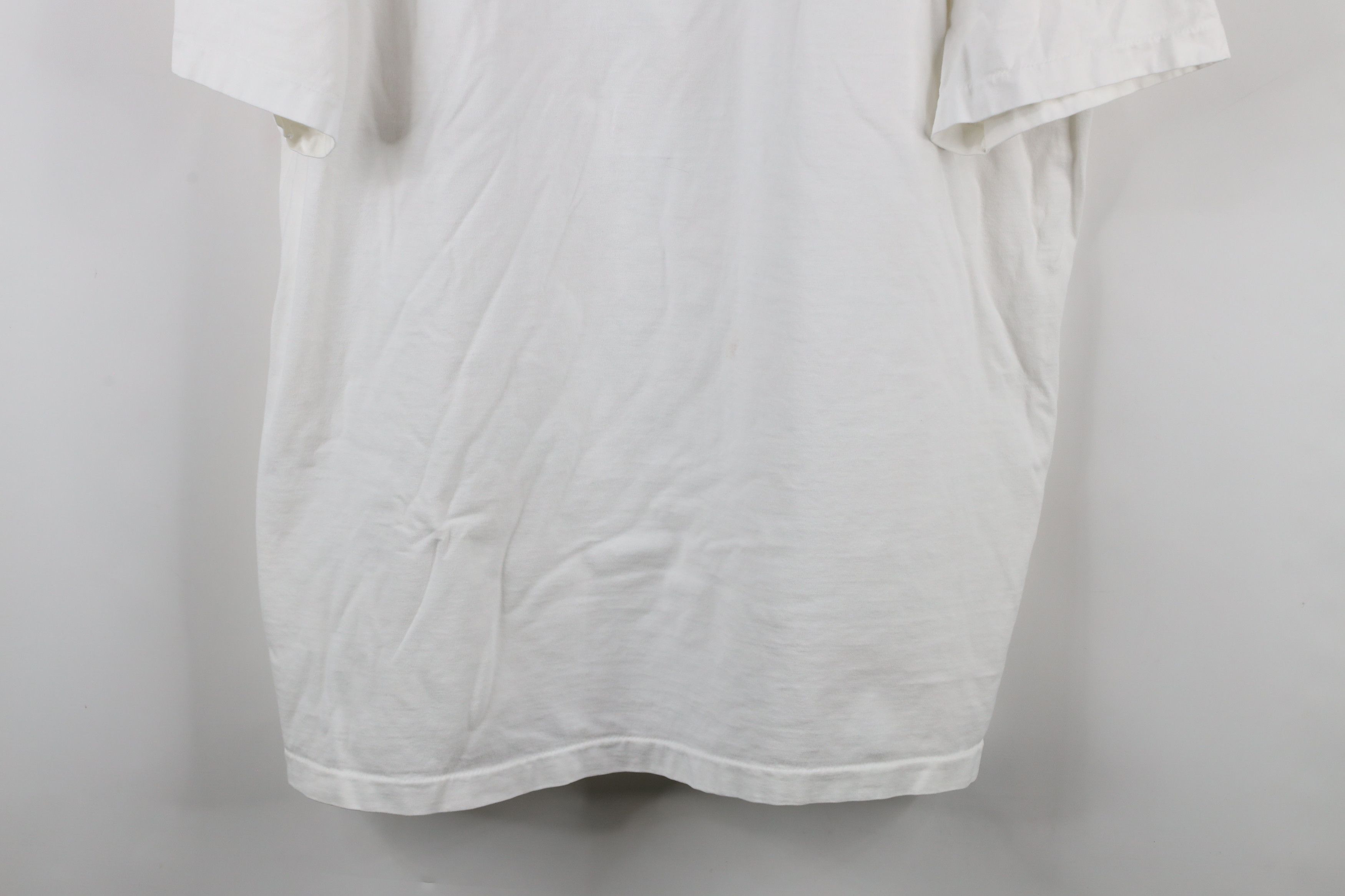 Vintage Vintage 90s Streetwear Short Sleeve T-Shirt White Cotton Size US XXL / EU 58 / 5 - 3 Thumbnail