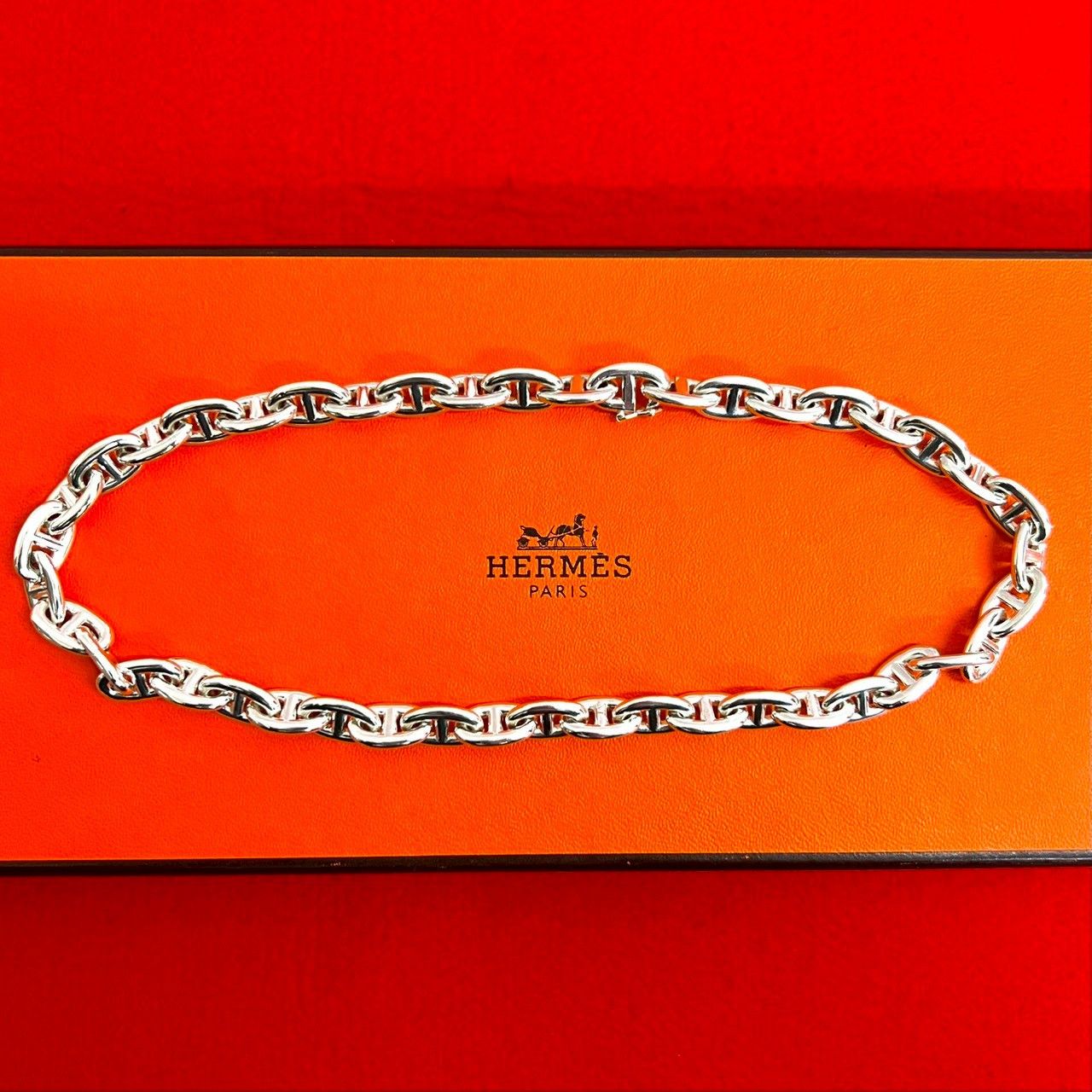 Hermes Hermes Hermès Chaîne d'Ancre PM Silver 925 Necklace Precious Metal Necklace DUTY FREE for USA Size ONE SIZE - 1 Thumbnail