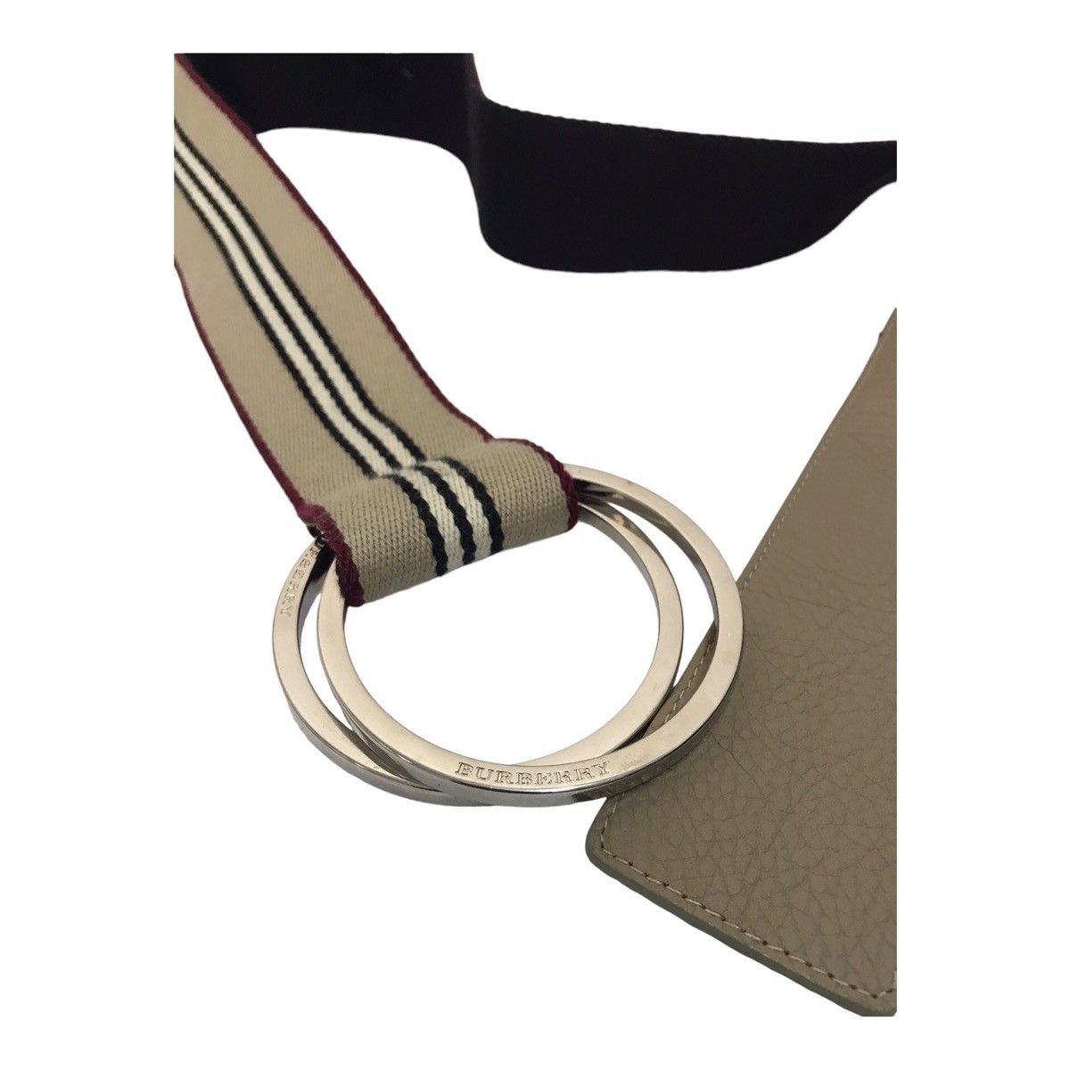 Burberry × Japanese Brand Burberry Stripped Canvas Belt Size ONE SIZE - 3 Thumbnail