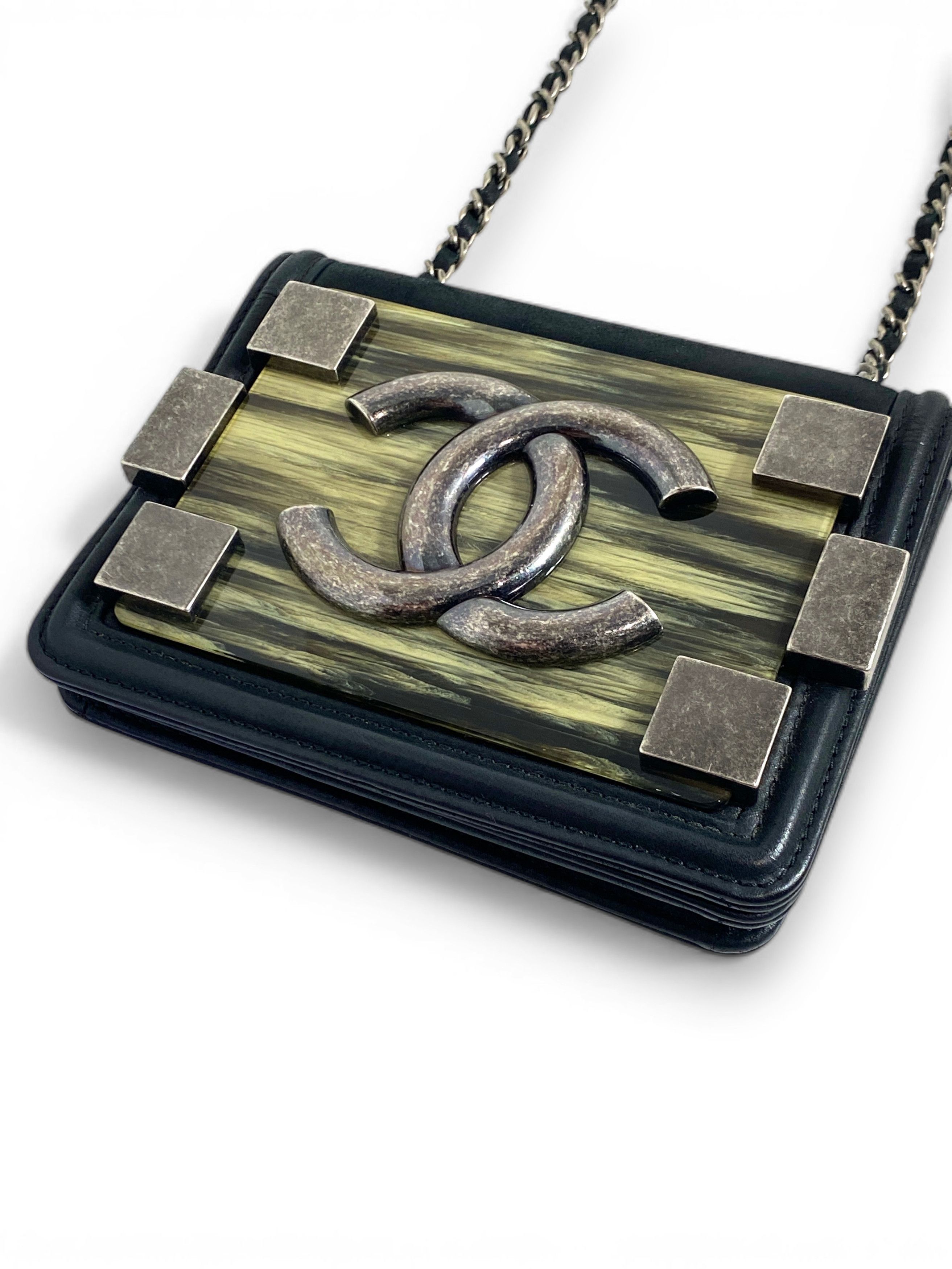Chanel Chanel CC Logo Boy Brick Leather Flap Shoulder Cross Bag Size ONE SIZE - 9 Thumbnail