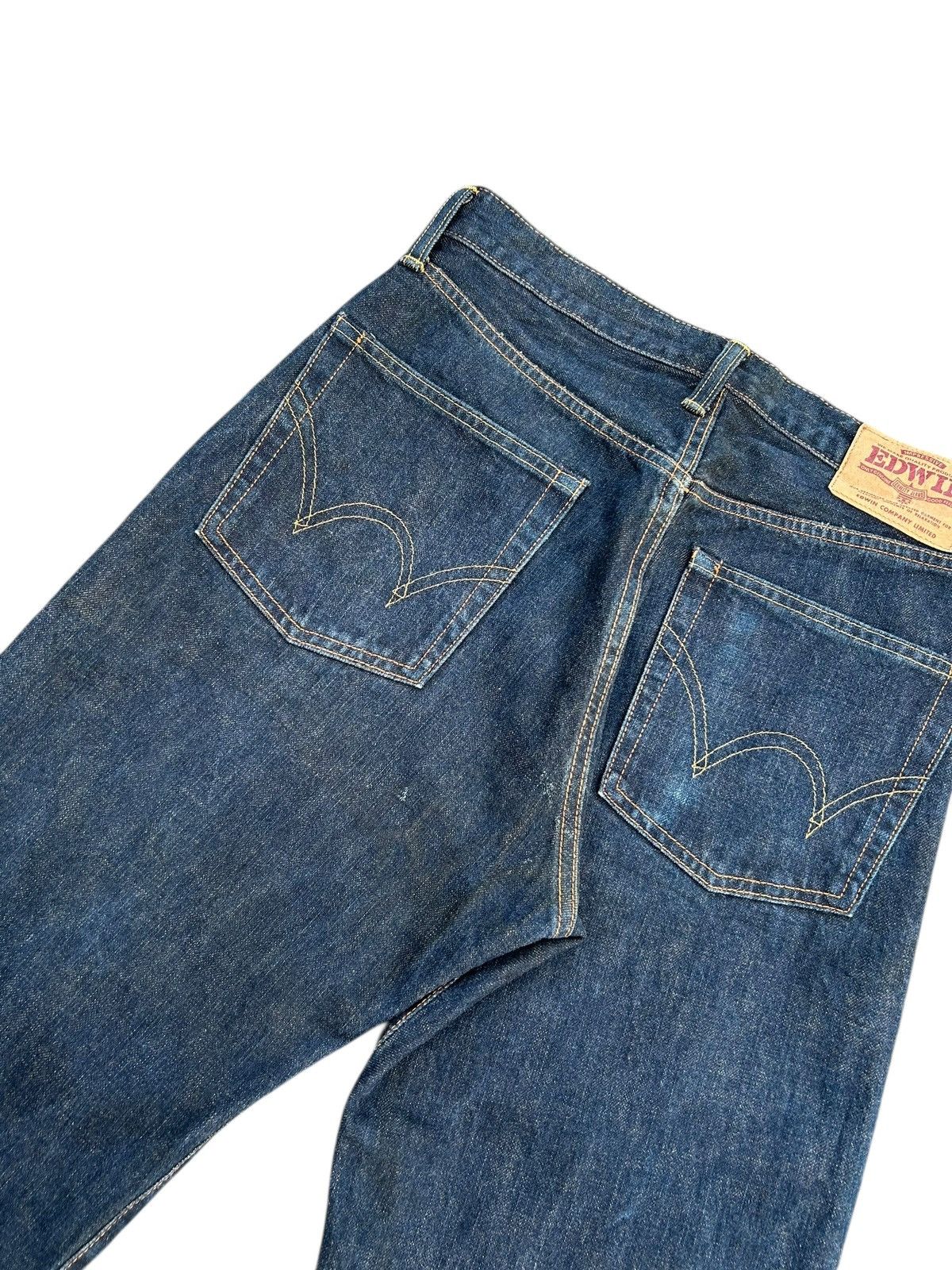 Kapital Vintage Edwin Selvedge Baggy Distressed Short Denim Jeans Size US 29 - 5 Thumbnail