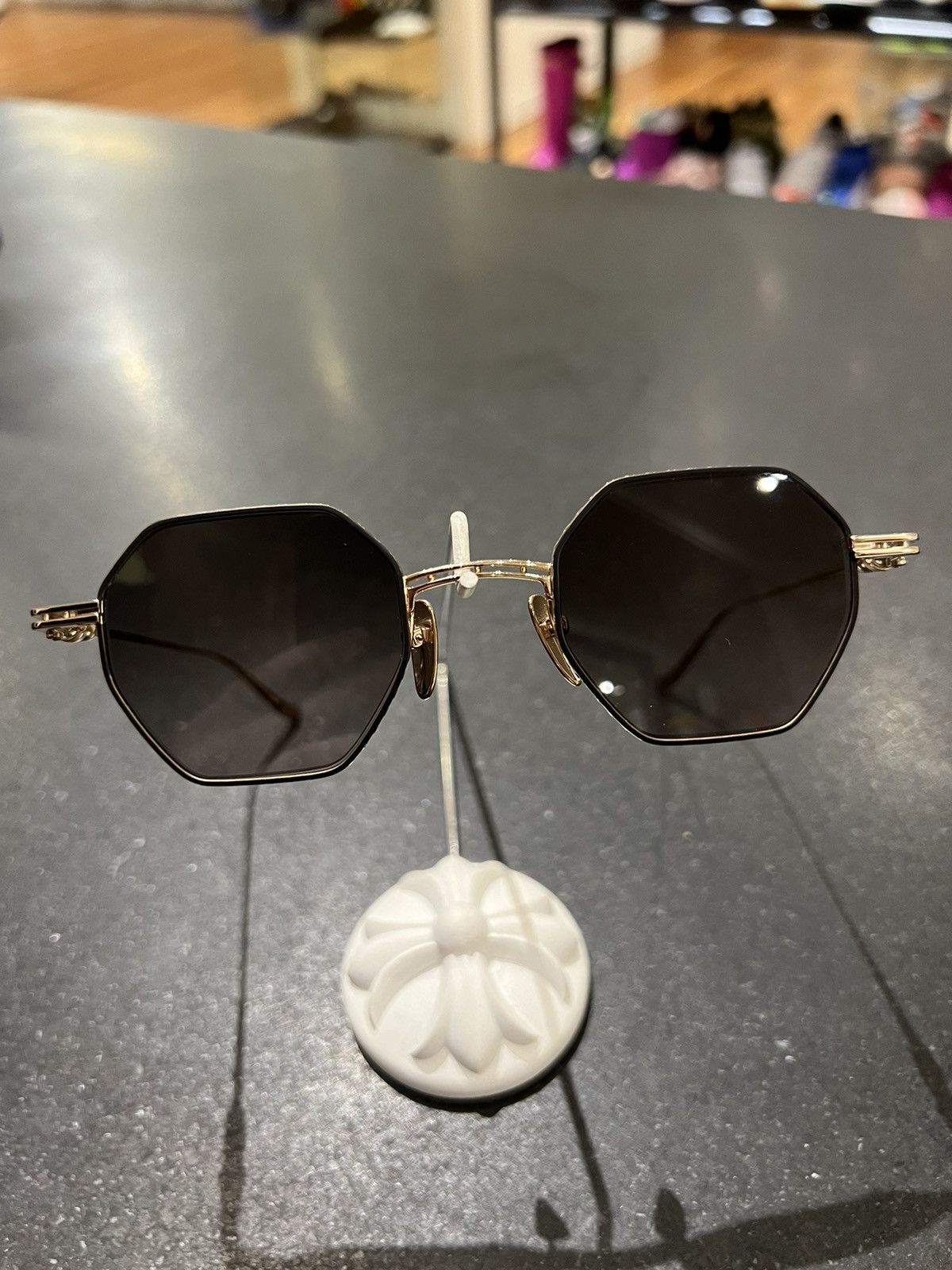 Chrome Hearts Chrome Hearts ‘evaculation’ Sunglasses Gold Size ONE SIZE - 3 Thumbnail