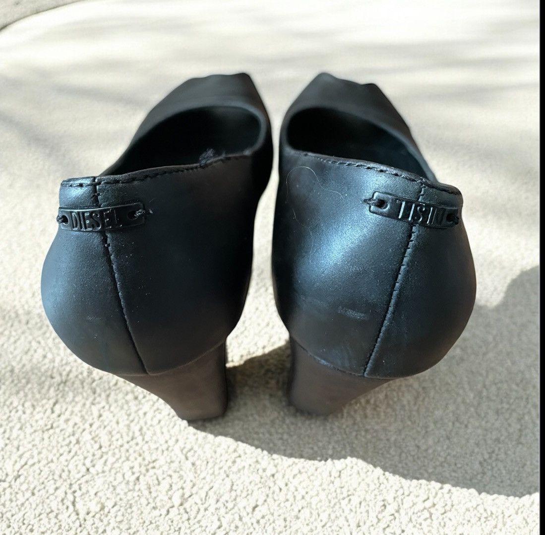 Diesel × Vintage Black Diesel women boot heels Size 37 Y2K archive avantgard Size US 7 / IT 37 - 3 Thumbnail