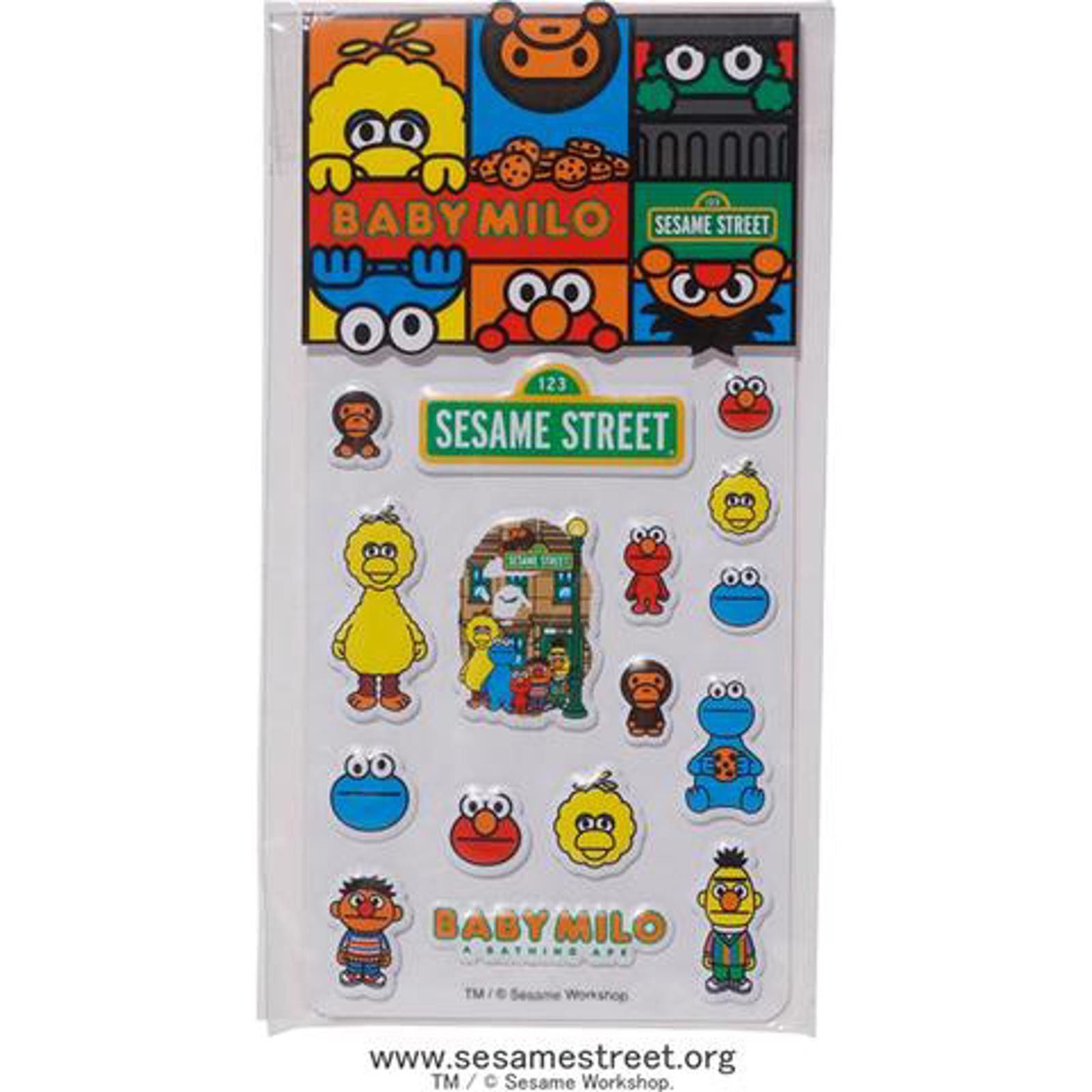 Bape BAPE x Baby Milo x Sesame Street Puff Sticker Set Size ONE SIZE - 1 Thumbnail