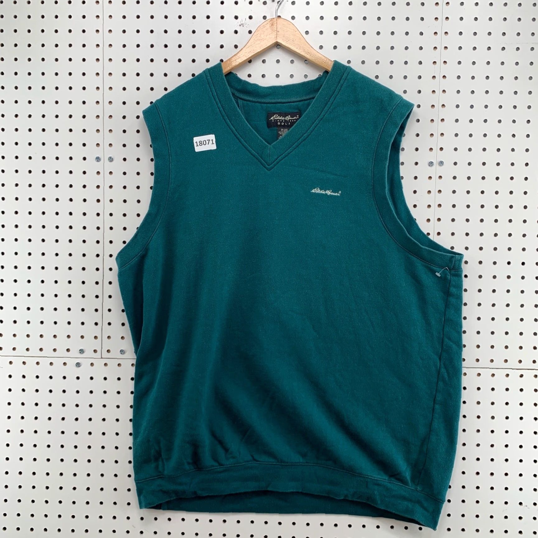 Eddie Bauer Eddie Bauer Golf Sweater Vest Green XL Men Sleeveless V-Neck Logo Size US XL / EU 56 / 4 - 2 Thumbnail
