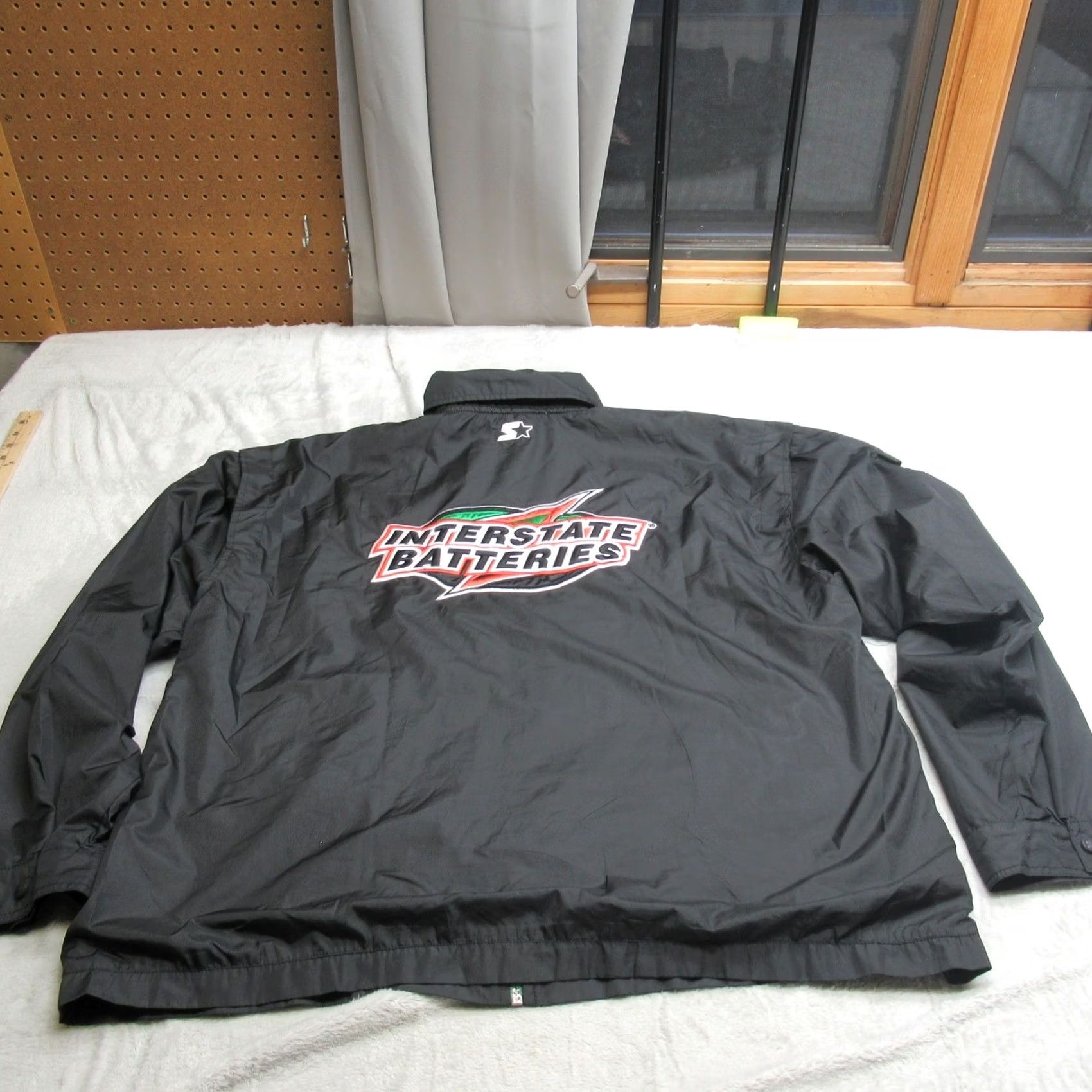 Starter Joe Gibbs Nascar Jacket Mens XL Black Starter Windbreaker Zip Racing 18 VTG 90s Size US XL / EU 56 / 4 - 3 Thumbnail