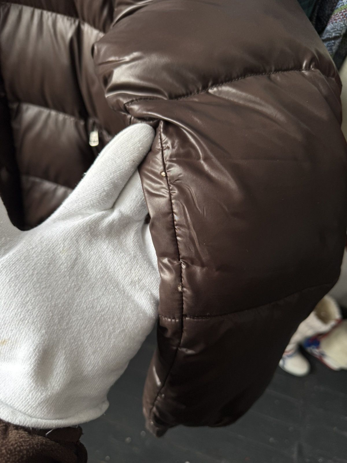 Moncler Moncler Maya Chocolate Brown Glossy Down Puffer Jacket Size US XL / EU 56 / 4 - 24 Thumbnail