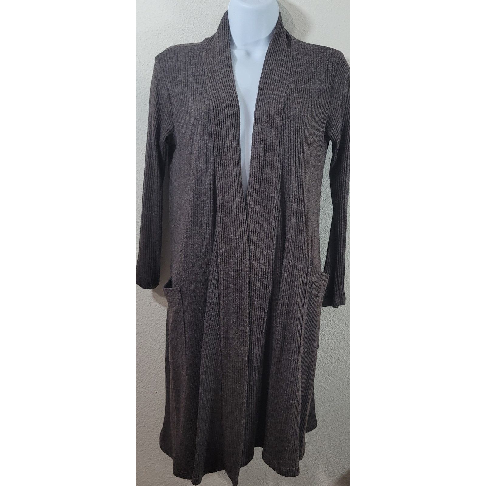 Other Emi & Joe Brown Marled Open Front Coatigan Sweater Small Size S / US 4 / IT 40 - 1 Thumbnail