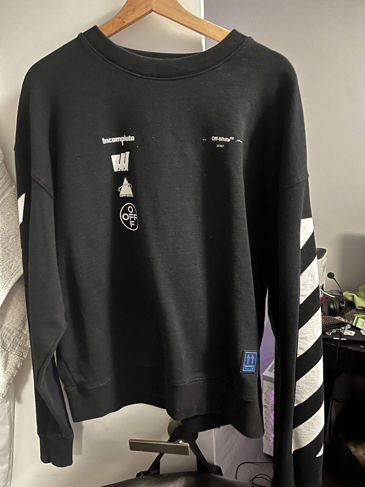 image of Off White x Virgil Abloh Offwhite C/o With Virgil Abloh Incompiuto in Black, Men's (Size Large)
