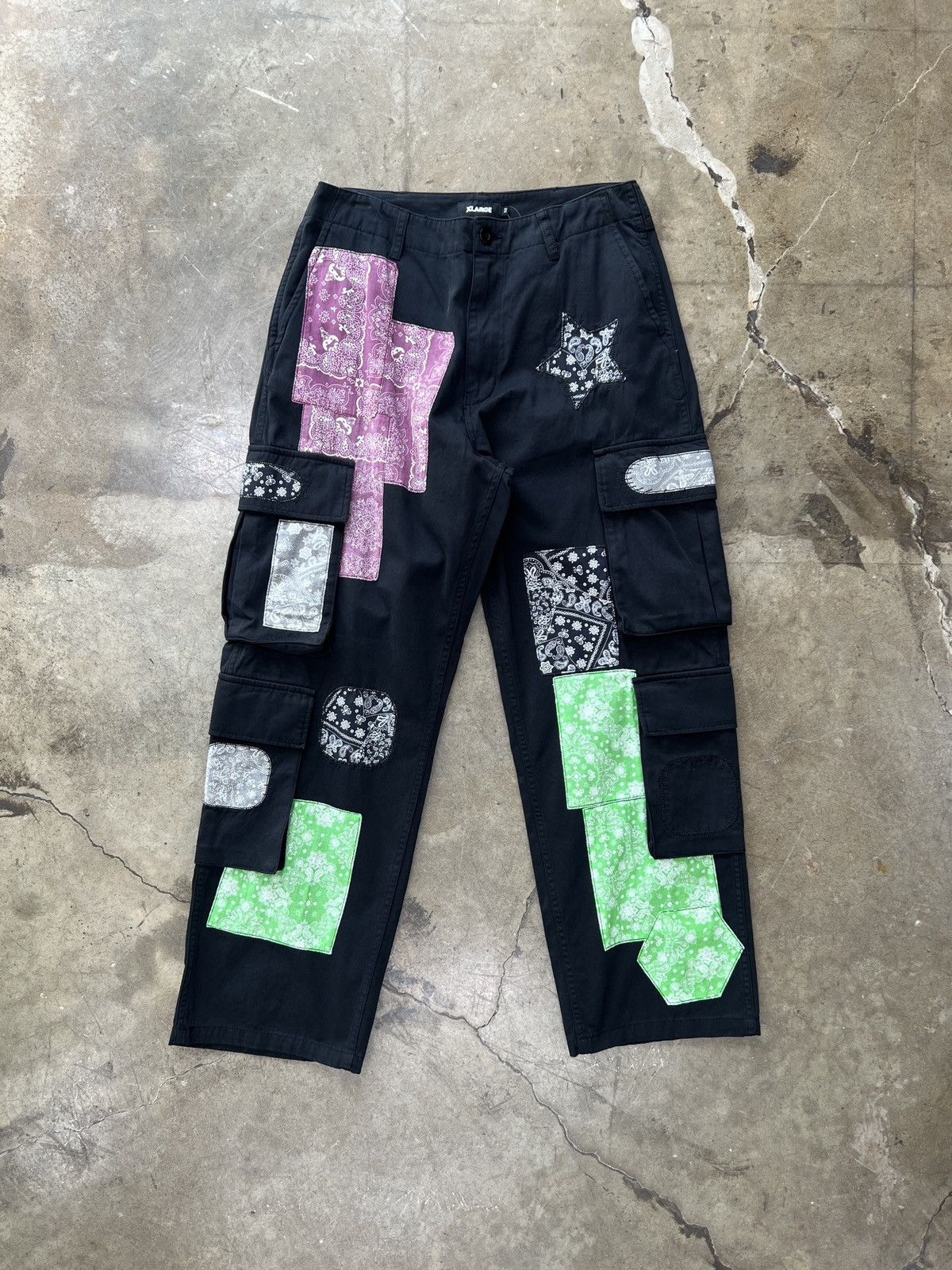 Xlarge Xlarge Patchwork Cargo Black Sz. 34 Size US 34 / EU 50 - 2 Thumbnail