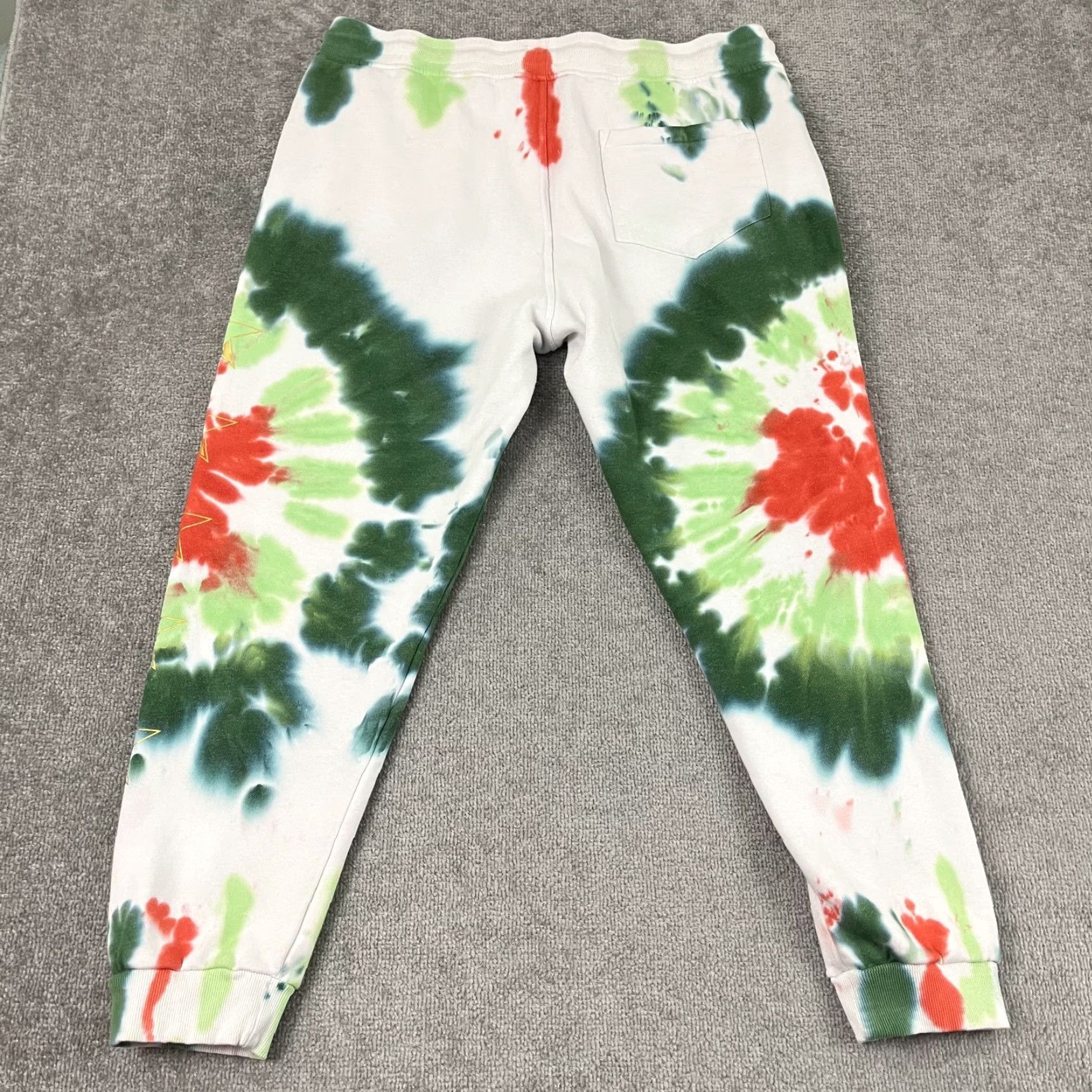 Vintage Jeffree Star Fashion Sweatpants Adult Mens 2XL / 30" White Tie Dye Athleisure Mens Regular Cotton Polyester Tie Dye Sweatpants Size US 39 - 7 Thumbnail