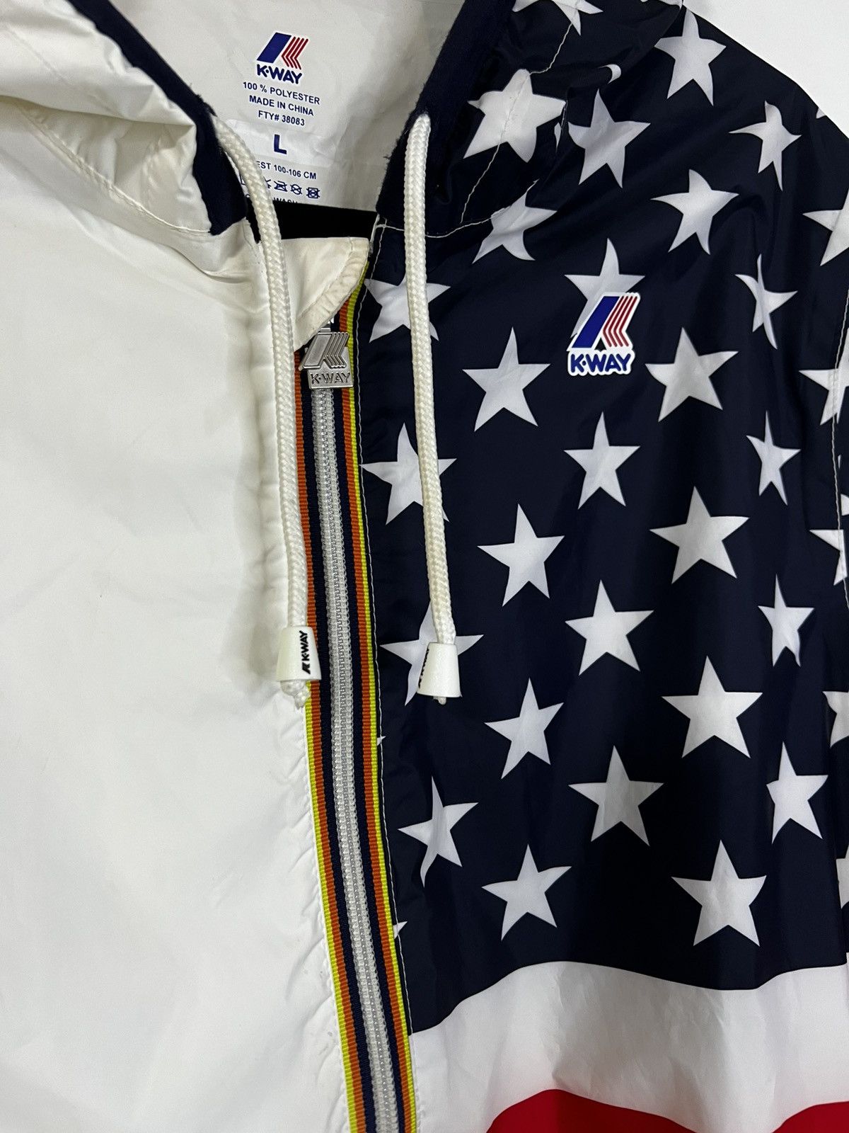 K-Way K-way windbreaker waterproof L Size US L / EU 52-54 / 3 - 3 Thumbnail