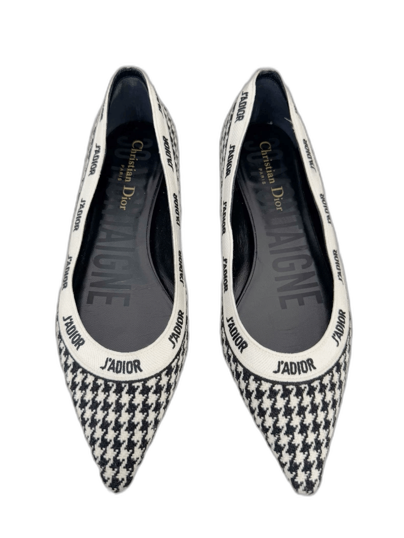 Dior Dior Houndstooth Flats Size 37 Size US 6 / IT 36 - 1 Thumbnail