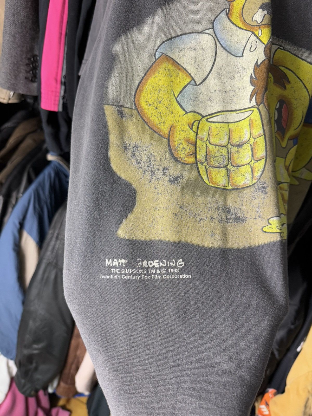 The Simpsons × Vintage Vintage The Simpson 1996 Carlsberg Redwood 90s Tshirt Washed Size US XXL / EU 58 / 5 - 7 Thumbnail