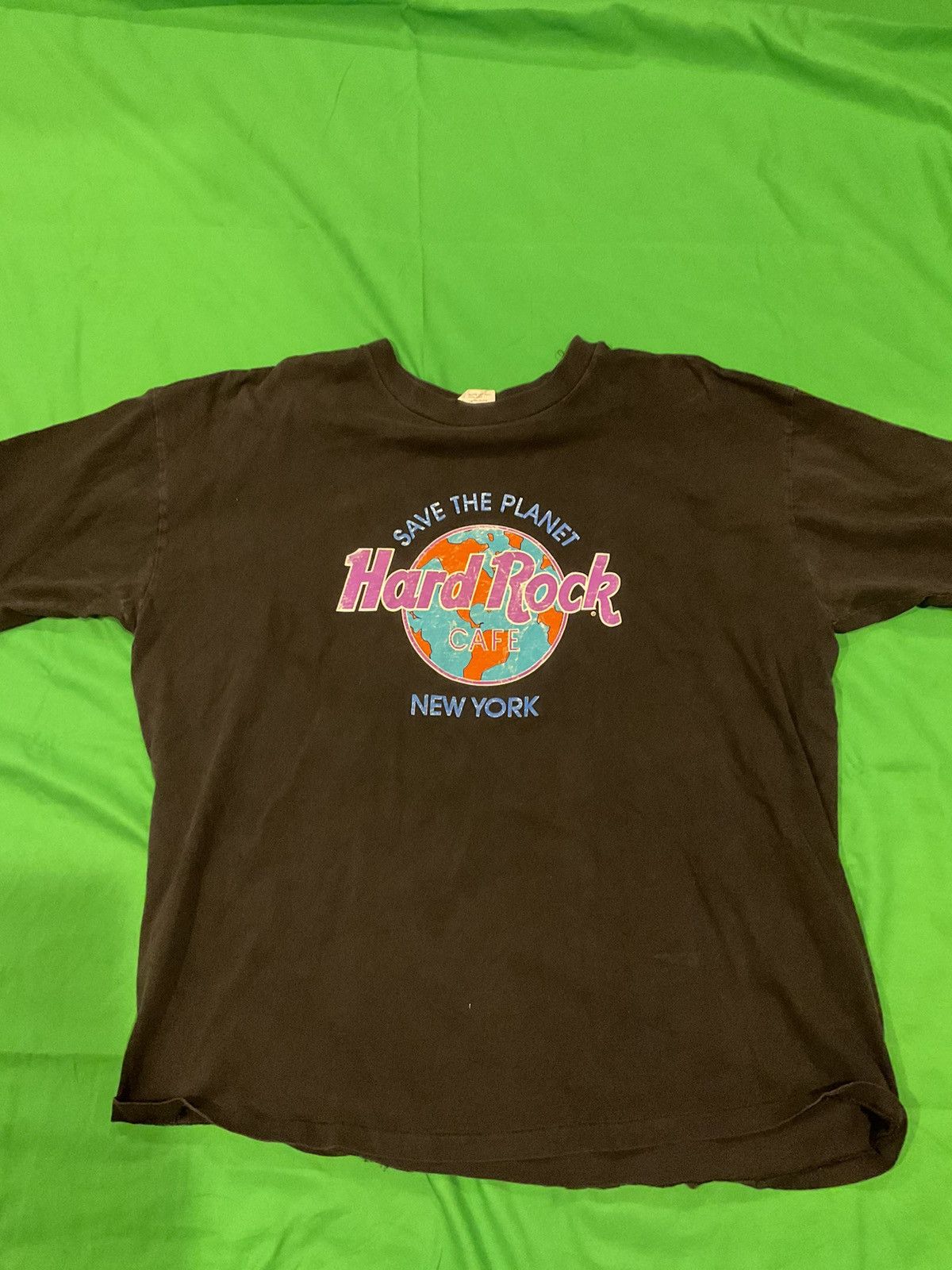 Hard Rock Cafe × Vintage 1990 Hard Rock Cafe New York Earth Day cotton tee Size US L / EU 52-54 / 3 - 1 Thumbnail