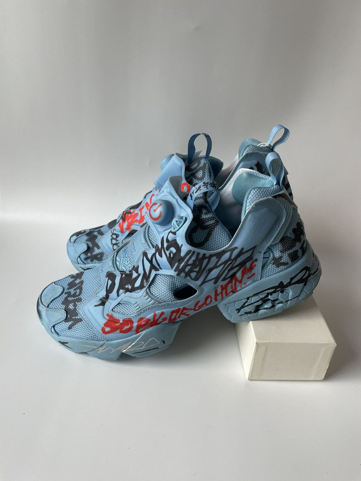Reebok × Vetements Vetements Reebok Insta Pump Graffiti Sneakers Size US 12 / EU 45 - 3 Thumbnail