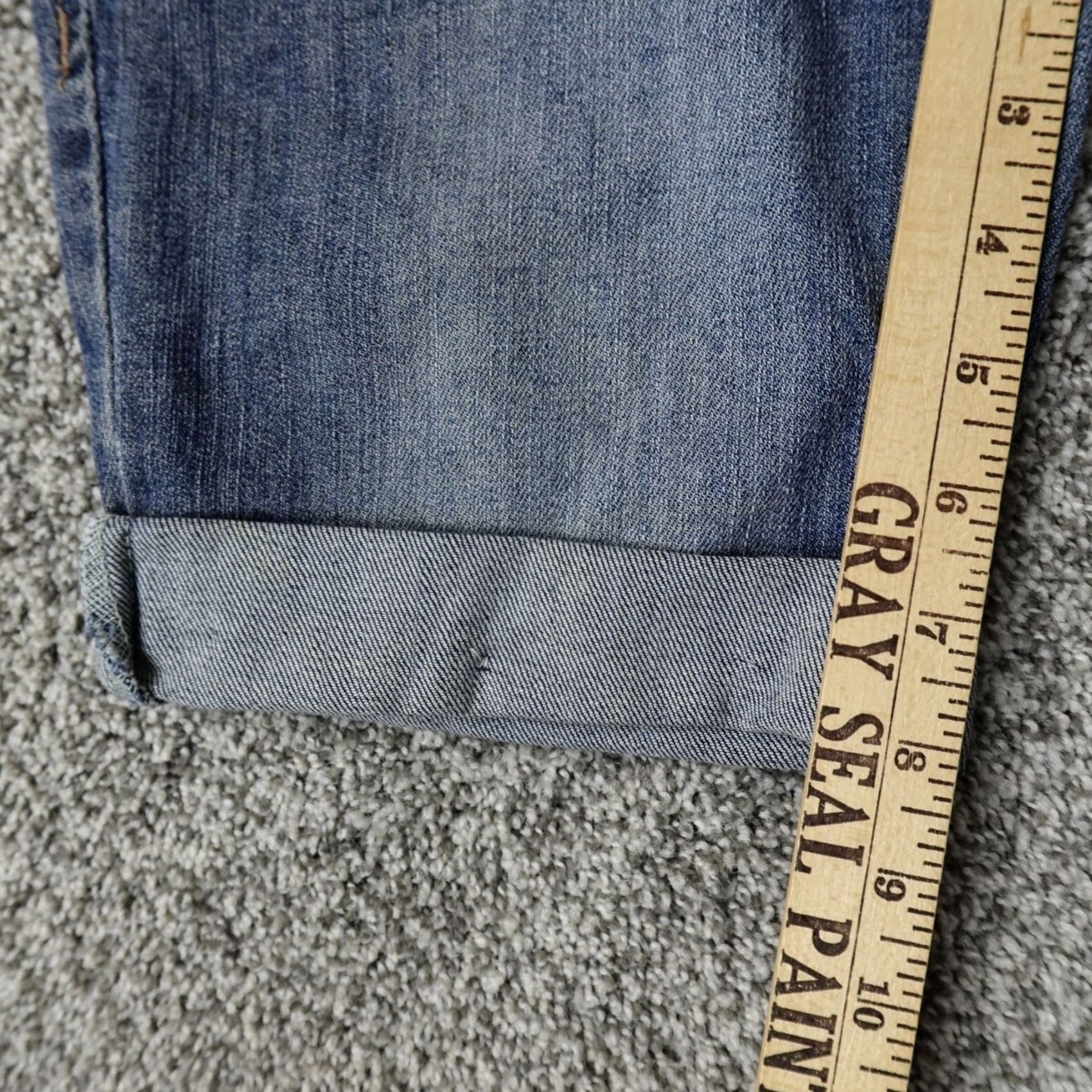 Denime Amethyst Shorts Womens 5 Dark Blue Denim Bermuda Jean Jorts Preppy Stretch Flap Pocket 5-Pocket Design Casual Outdoor Travel Summer Womens Size 27" / US 4 / IT 40 - 5 Thumbnail