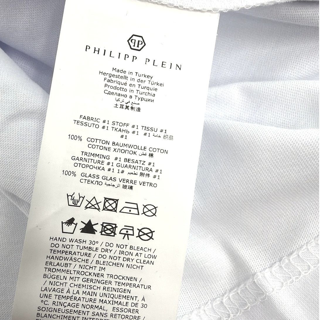 Philipp Plein Philipp Plein Strass Signature Round Neck T-Shirt Size XL Size US XL / EU 56 / 4 - 10 Thumbnail