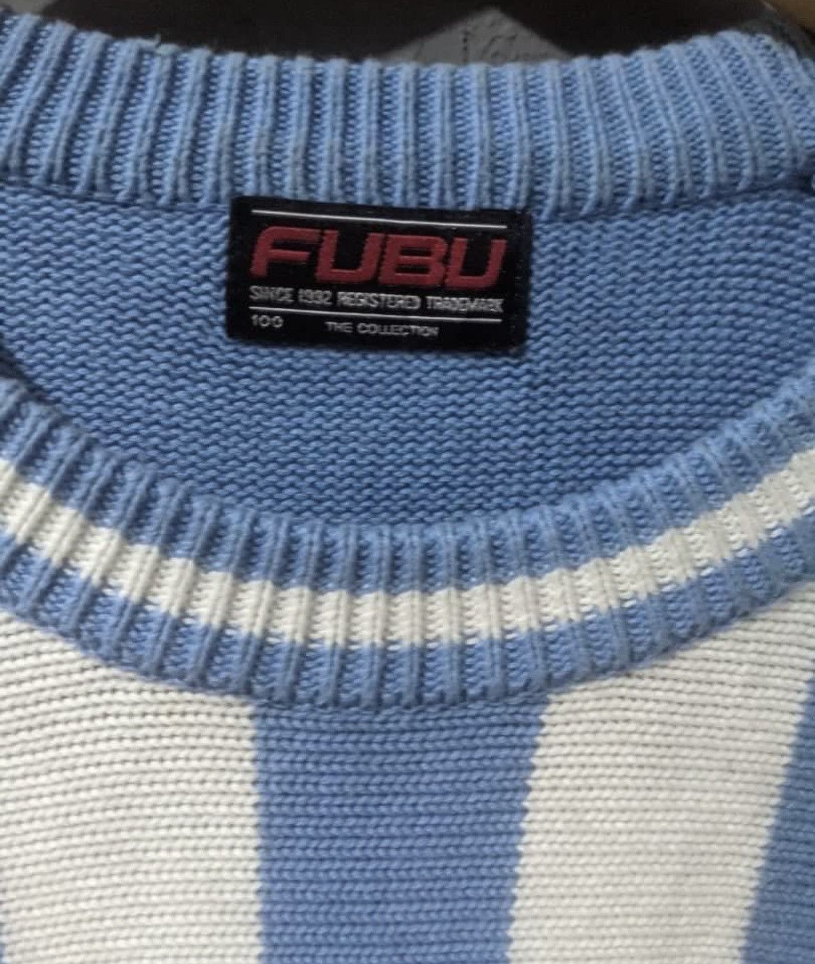 Fubu × Vintage Vintage Y2K Fubu Striped Knitwear Size US L / EU 52-54 / 3 - 3 Thumbnail