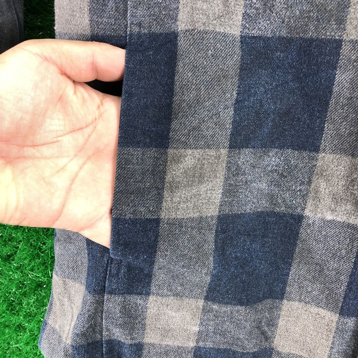 Blue Blue Japan Vintage Flannel Checkered Pure Indigo by Blue Blue Japan Size US M / EU 48-50 / 2 - 13 Thumbnail