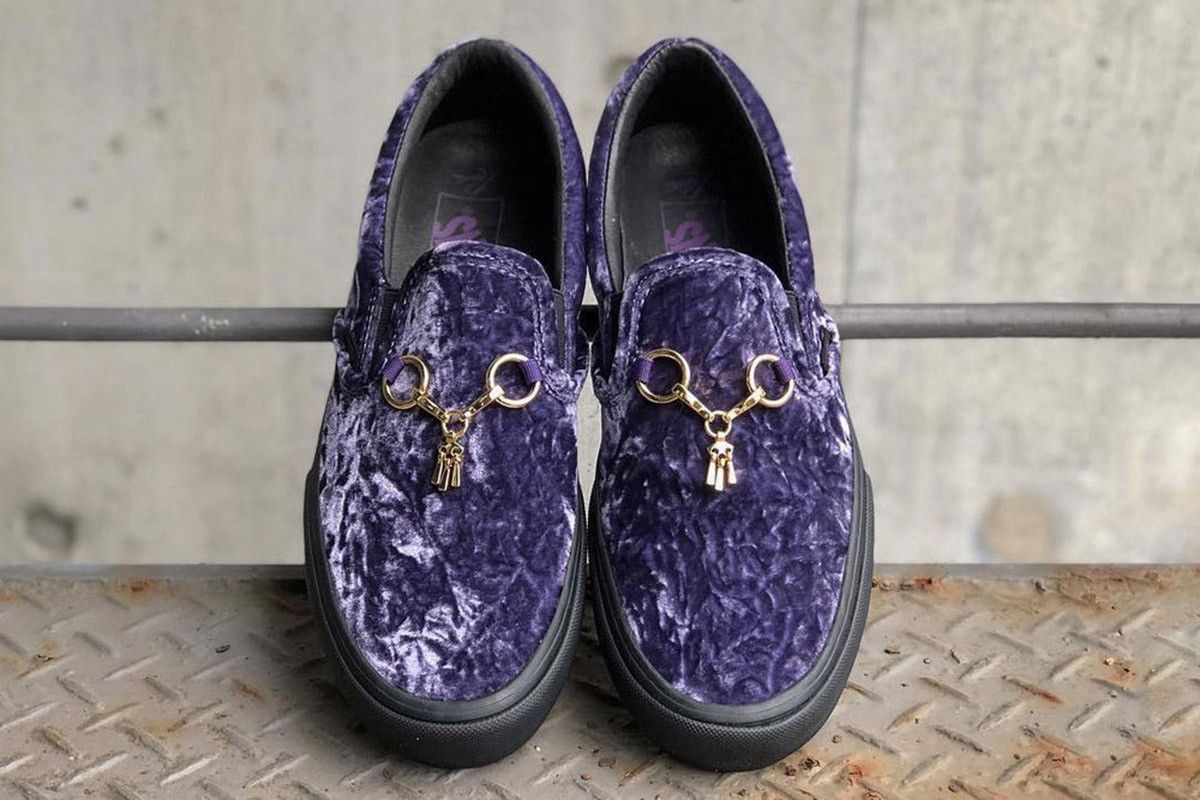 Needles × Vans Needles Vans Crush Velour Purple Slip-On Size 9 Size US 9 / EU 42 - 1 Thumbnail