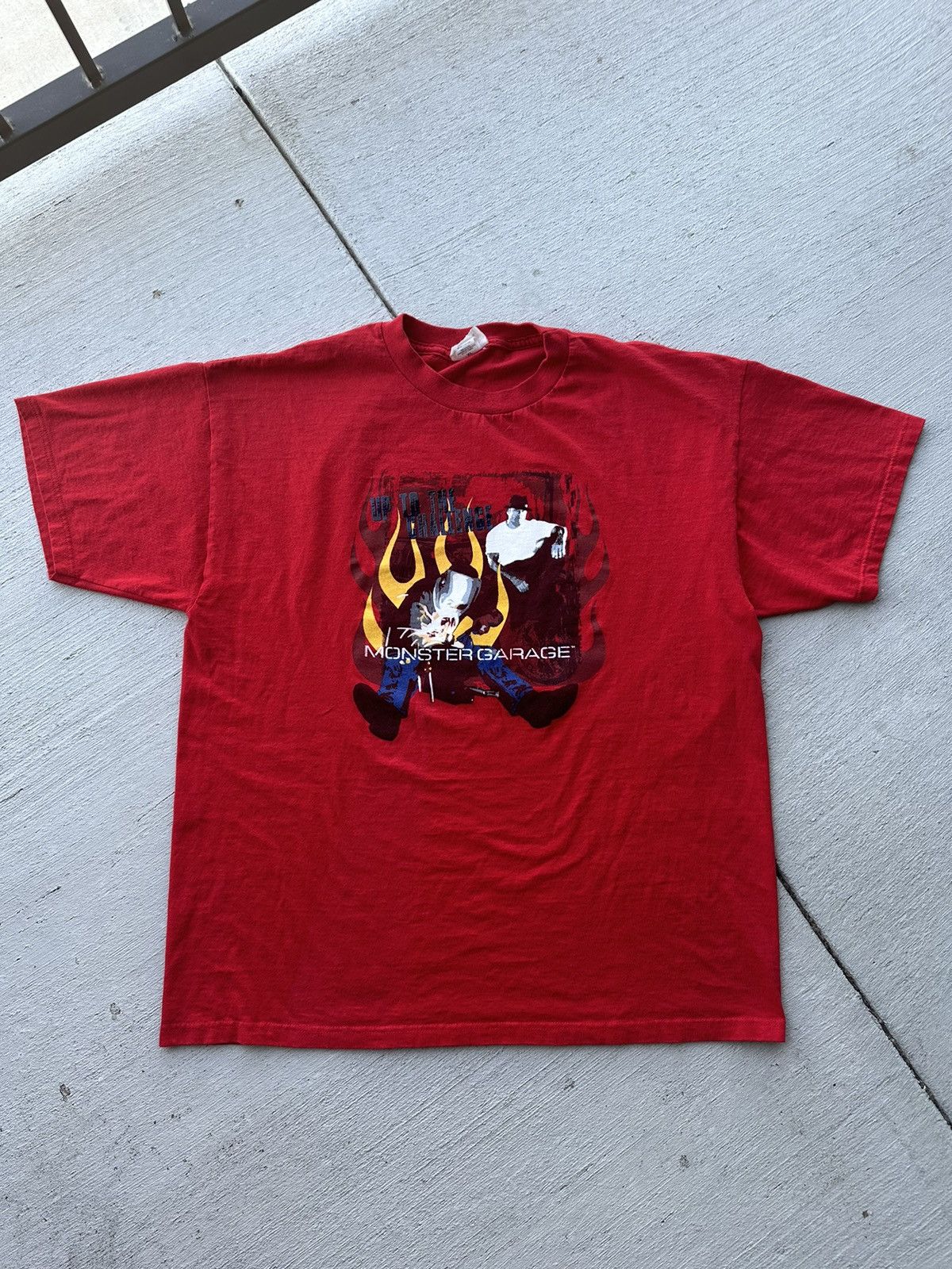 Band Tees × Vintage × West Coast Choppers Vintage Jesse James Monster Garage TV Show Promo T-Shirt Size US XL / EU 56 / 4 - 2 Thumbnail
