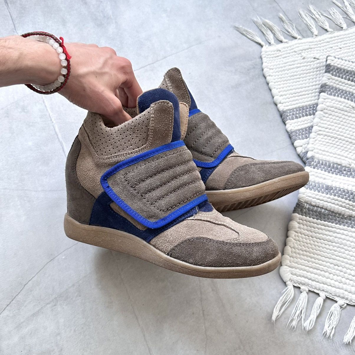 Isabel Marant Strap Isabel Marant Style Bekett Wedge Sneakers Shoes Ash Size US 10 / IT 40 - 3 Thumbnail