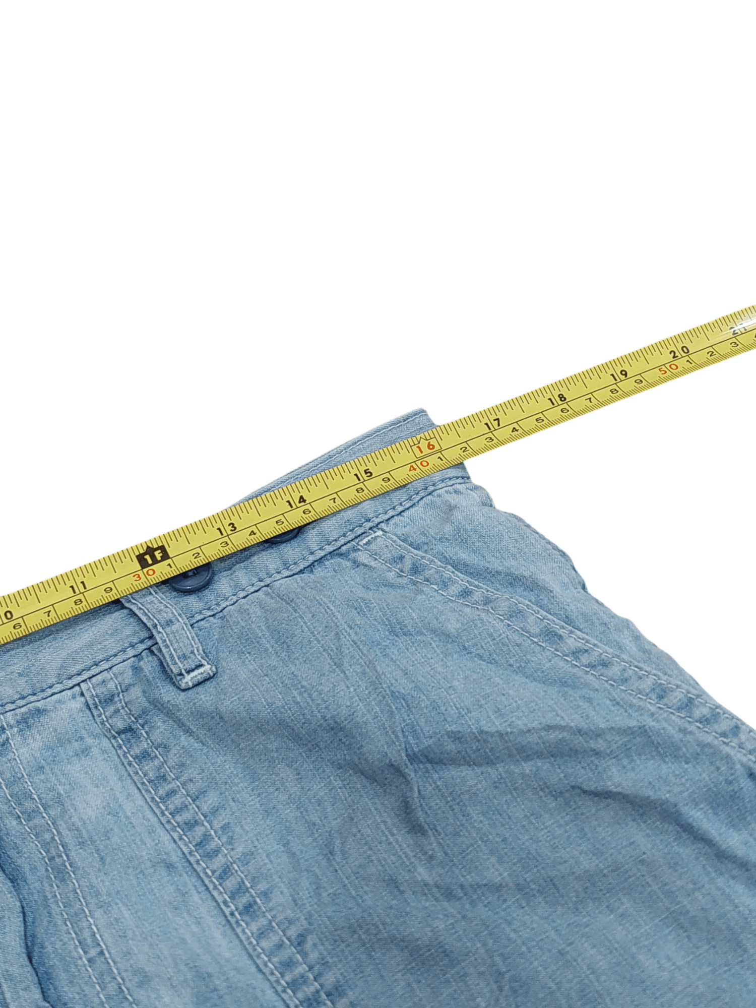 Issey Miyake × Japanese Brand × Ne-Net Ne-net by Issey Miyake Denim Shortpants Size US 32 / EU 48 - 6 Thumbnail