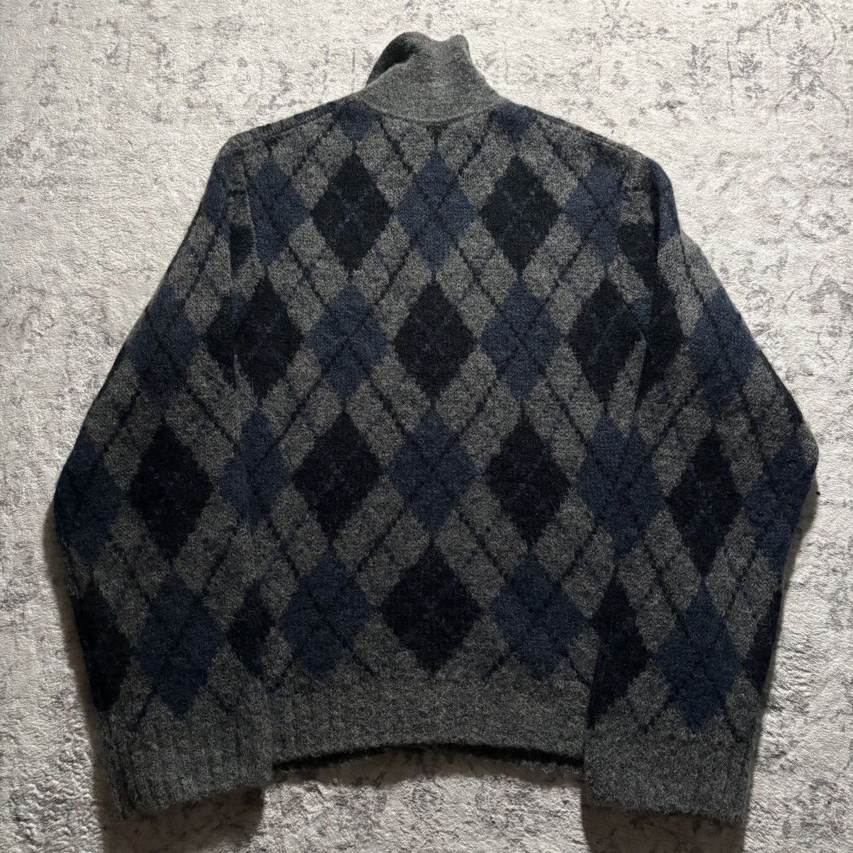 Our Legacy Our Legacy Evening Polo Argyle Wool/Alpaca Cardigan | 48 Size US L / EU 52-54 / 3 - 5 Thumbnail