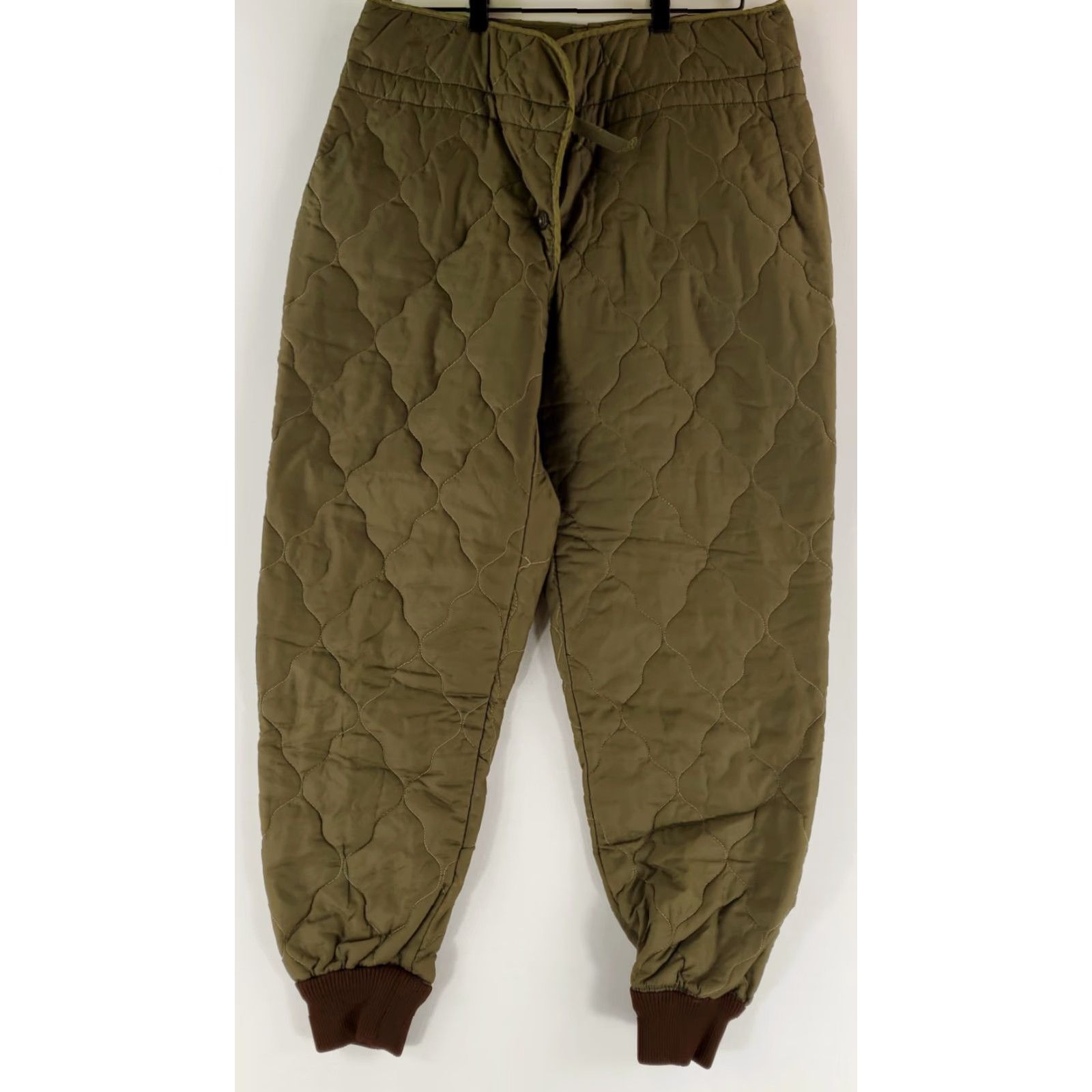 Olive Czech Military Quilted Pant Liner Olive Green Mens M 34x28 Size US 34 / EU 50 - 2 Thumbnail