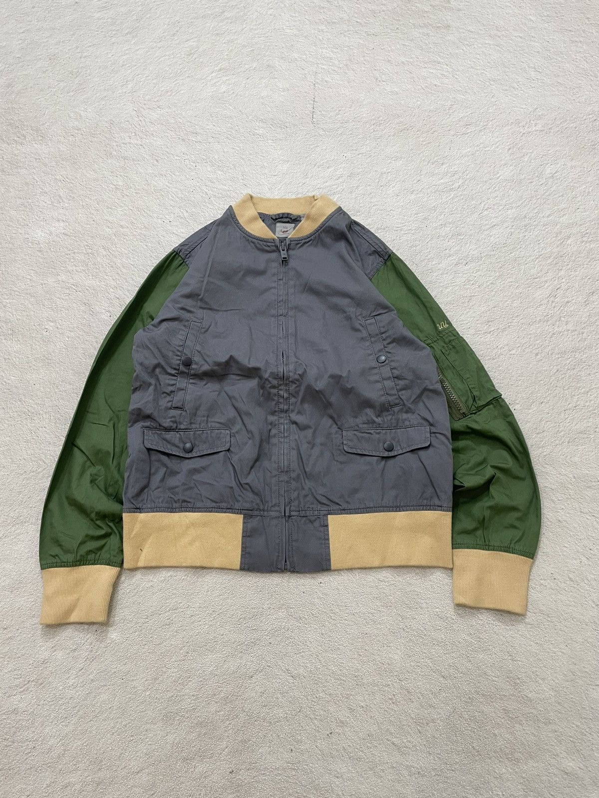 Undercover Under Cover Color Block Bomber Jacket Grey Green Y2K If6was9 Size US S / EU 44-46 / 1 - 1 Thumbnail
