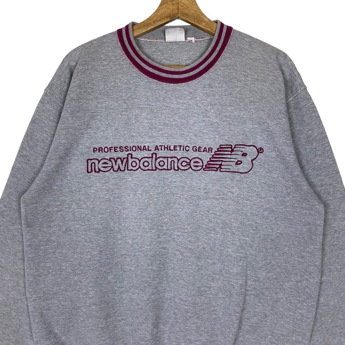 New Balance Vintage New Balance Spell Out Pullover Jumper Sweatshirt Size US M / EU 48-50 / 2 - 2 Thumbnail