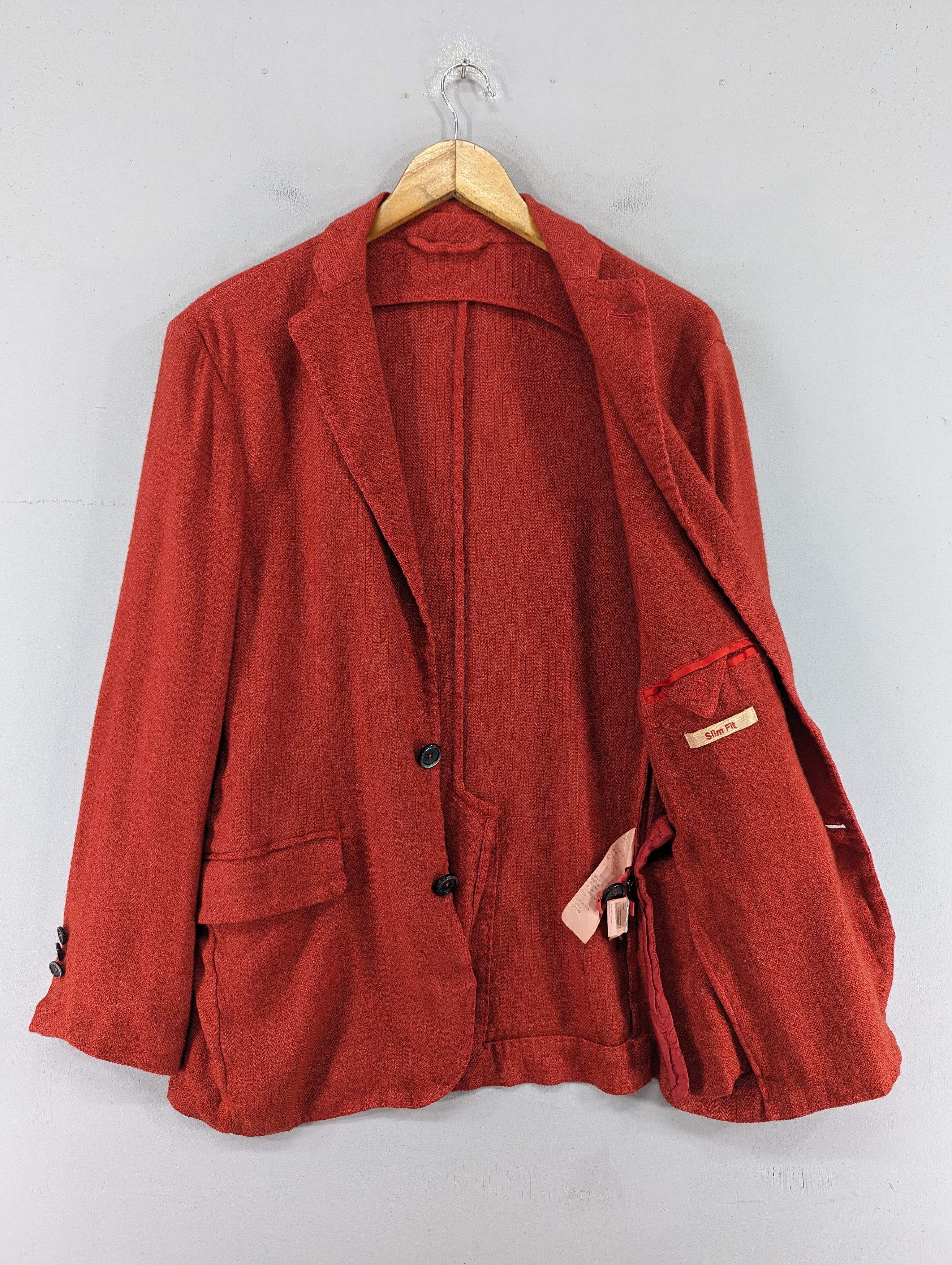 120% Lino 120% Slim Fit Wool Blazer Style Jacket Size US M / EU 48-50 / 2 - 9 Thumbnail