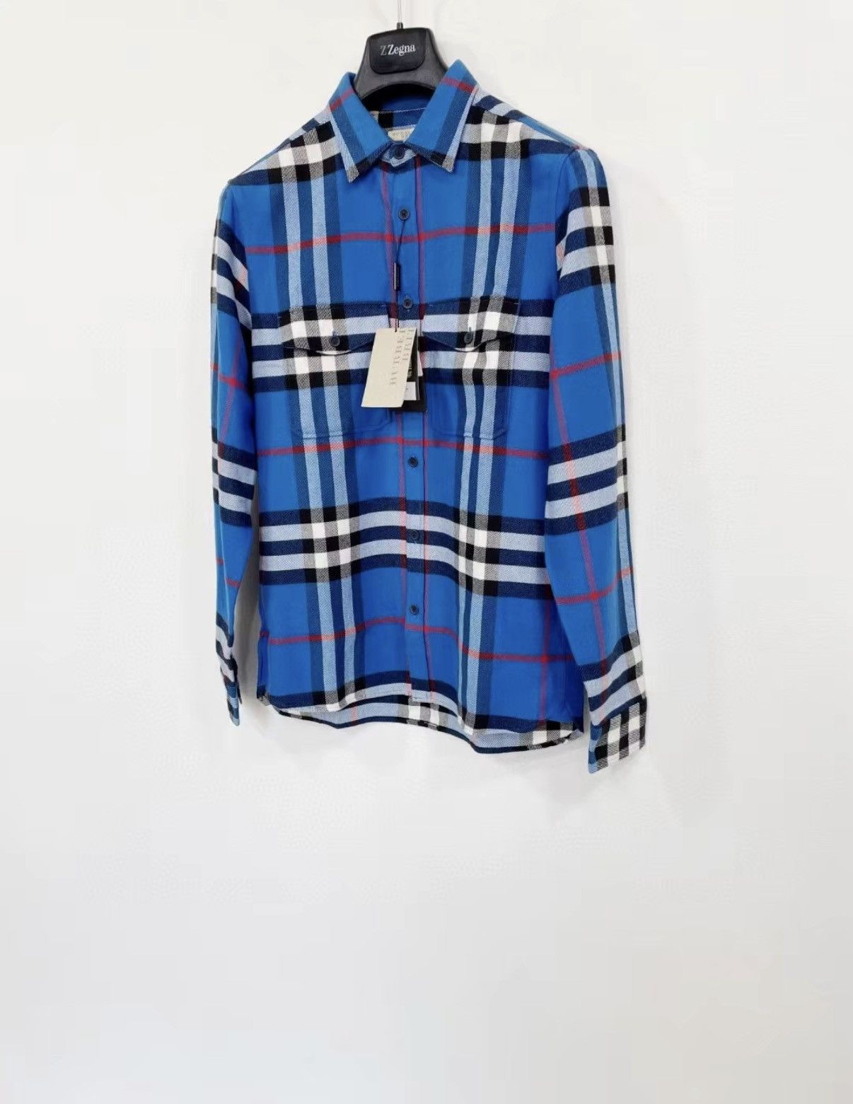 Burberry BURBERRY 100% Cotton Heavyweight Long Sleeve Shirt J30 Size US S / EU 44-46 / 1 - 2 Thumbnail