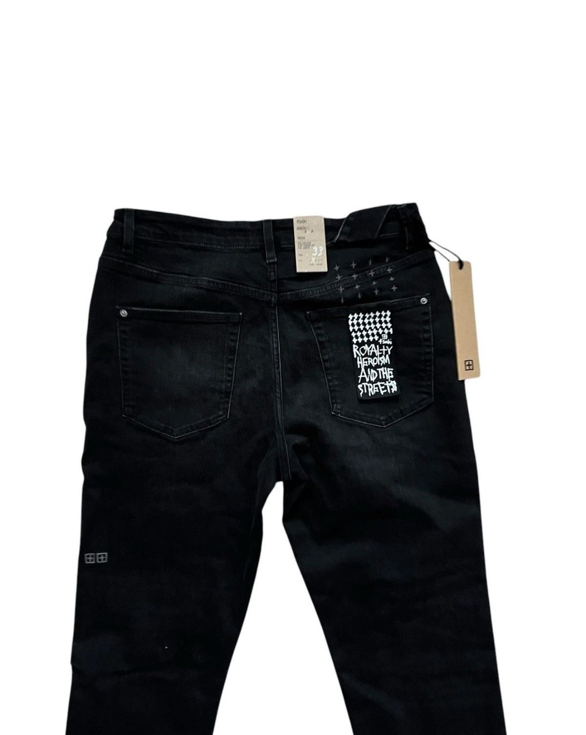 Ksubi Ksubi Jeans Mens Chitch Slim Boneyard Black Size 33/32 Size US 33 - 4 Thumbnail