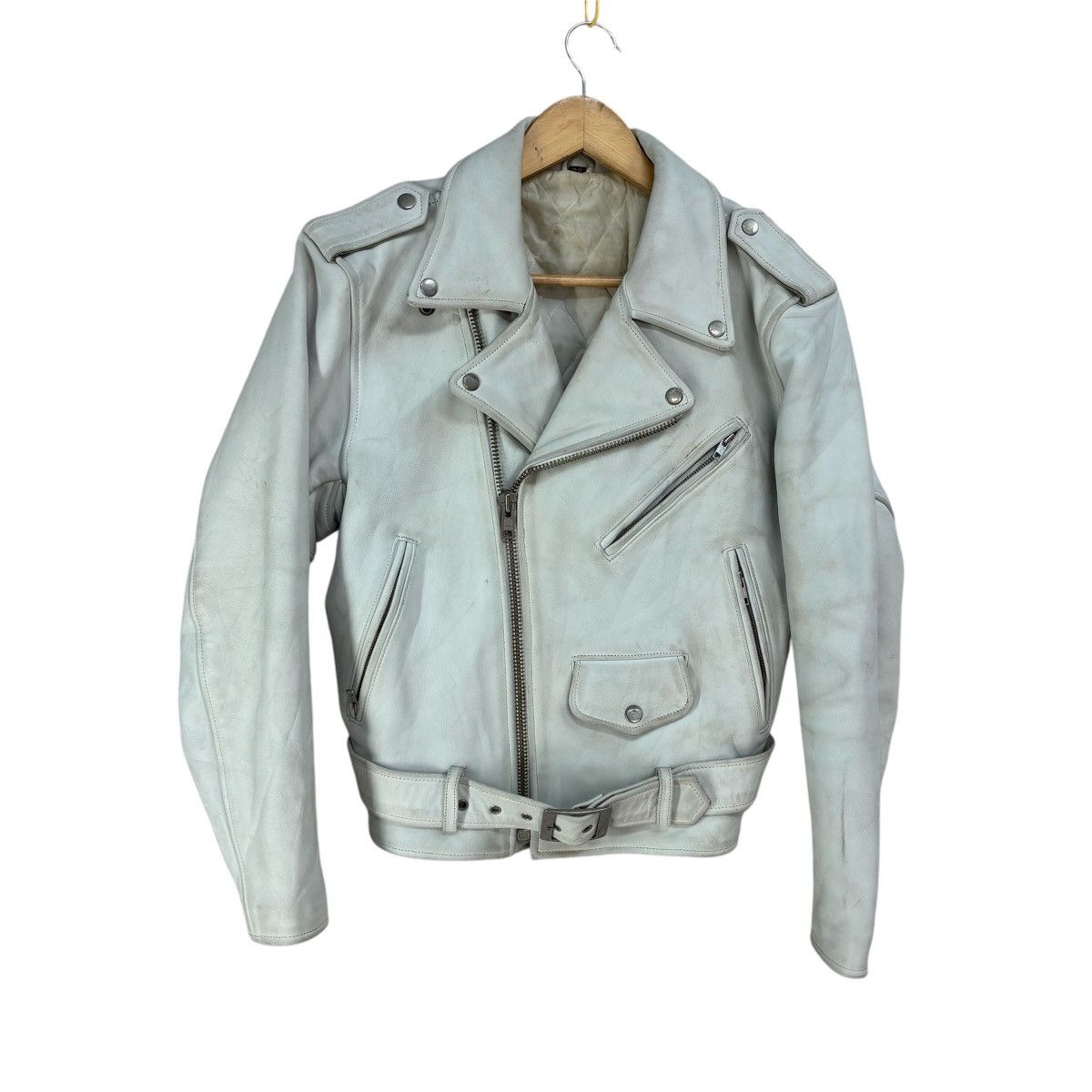 Genuine Leather 🔥Vintage FREEDOM Bikers Leather Jacket Size US S / EU 44-46 / 1 - 1 Thumbnail