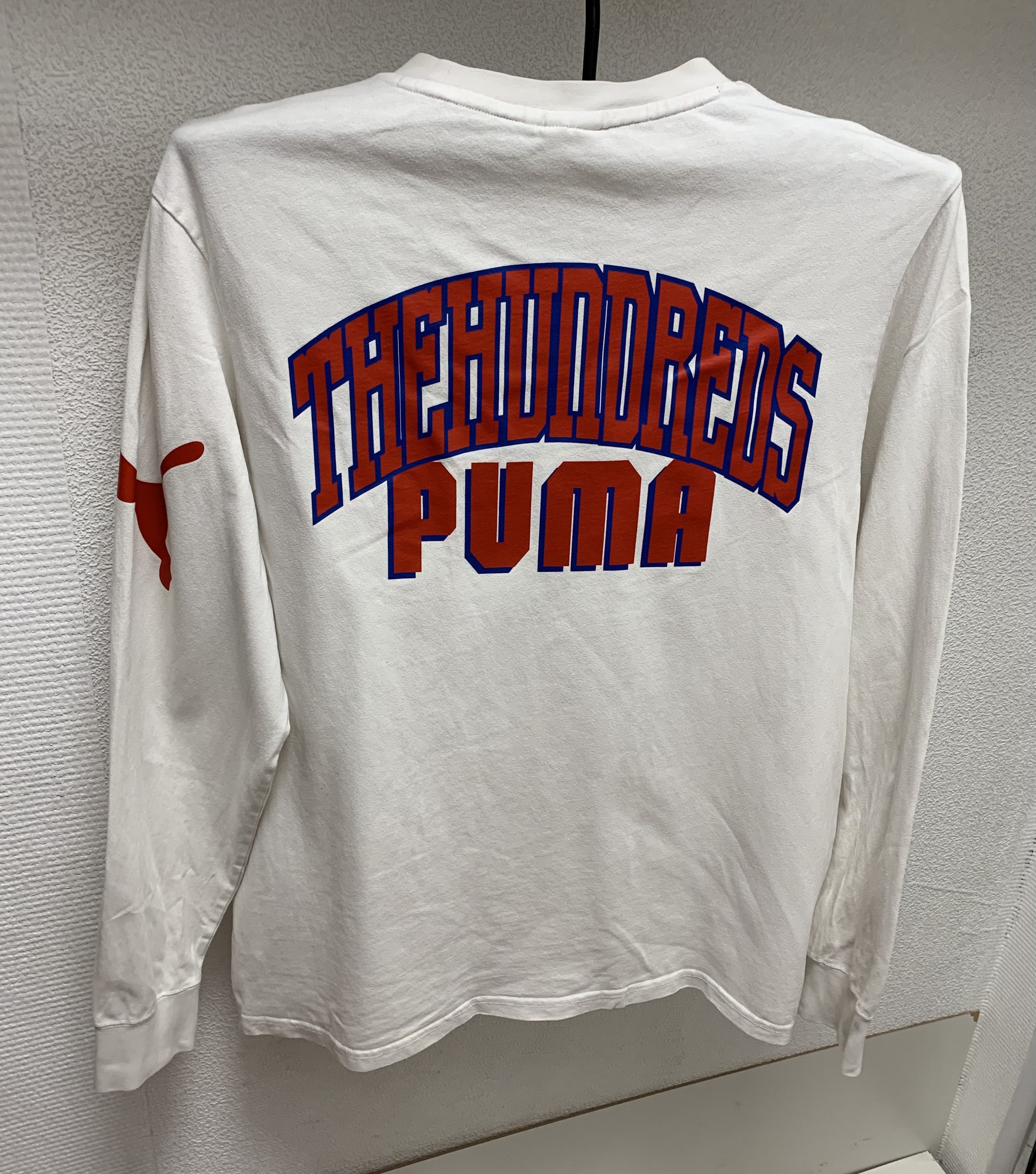 The hundreds puma white longsleeve bomb M sz