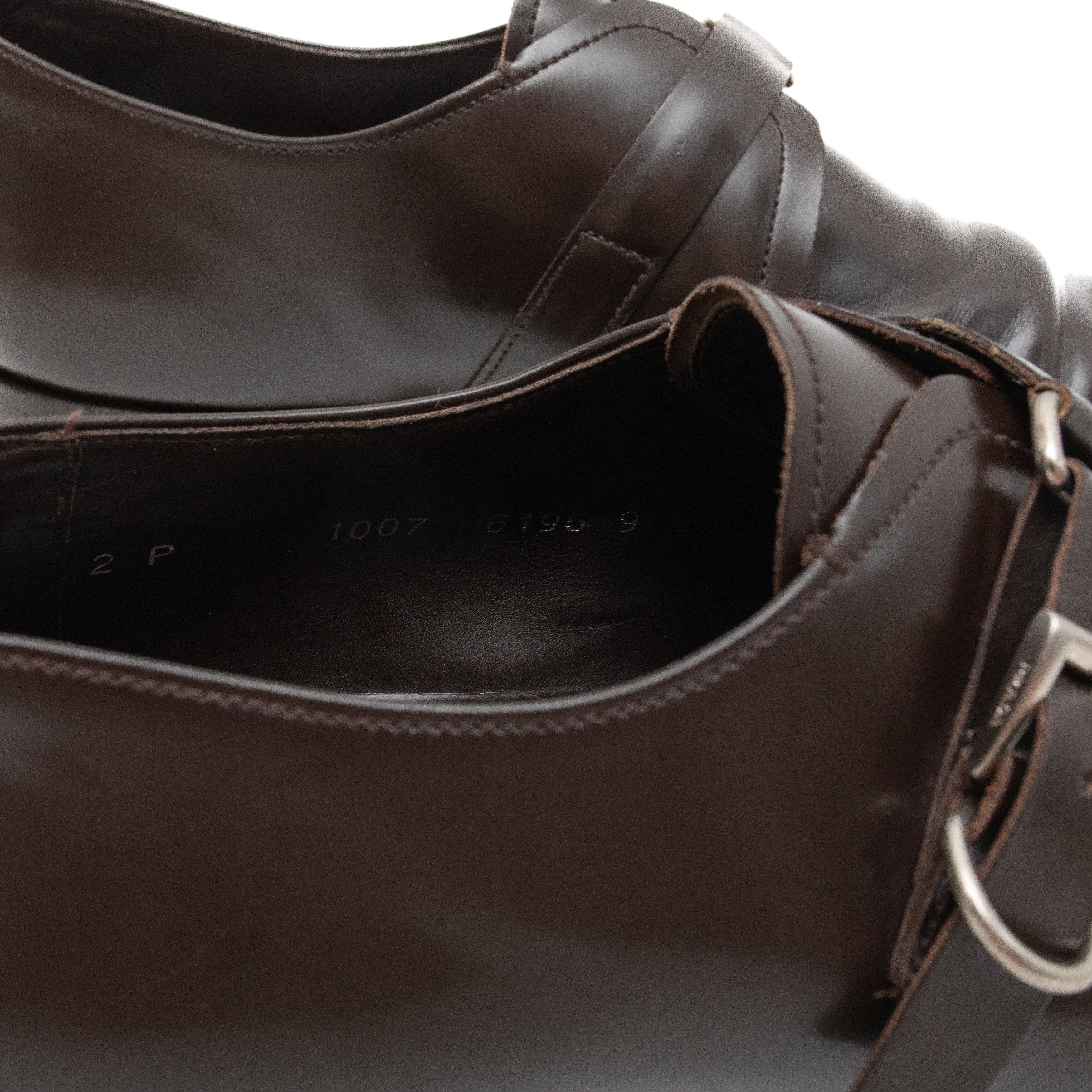 Prada PRADA Mainline 2000s Leather Monks Size US 10.5 / EU 43-44 - 10 Thumbnail