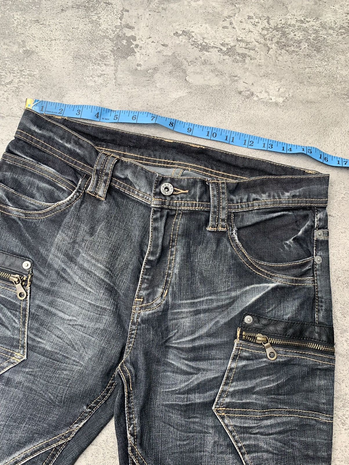 14th Addiction MICHEL KLEIN washed flare jeans Size US 30 / EU 46 - 4 Thumbnail