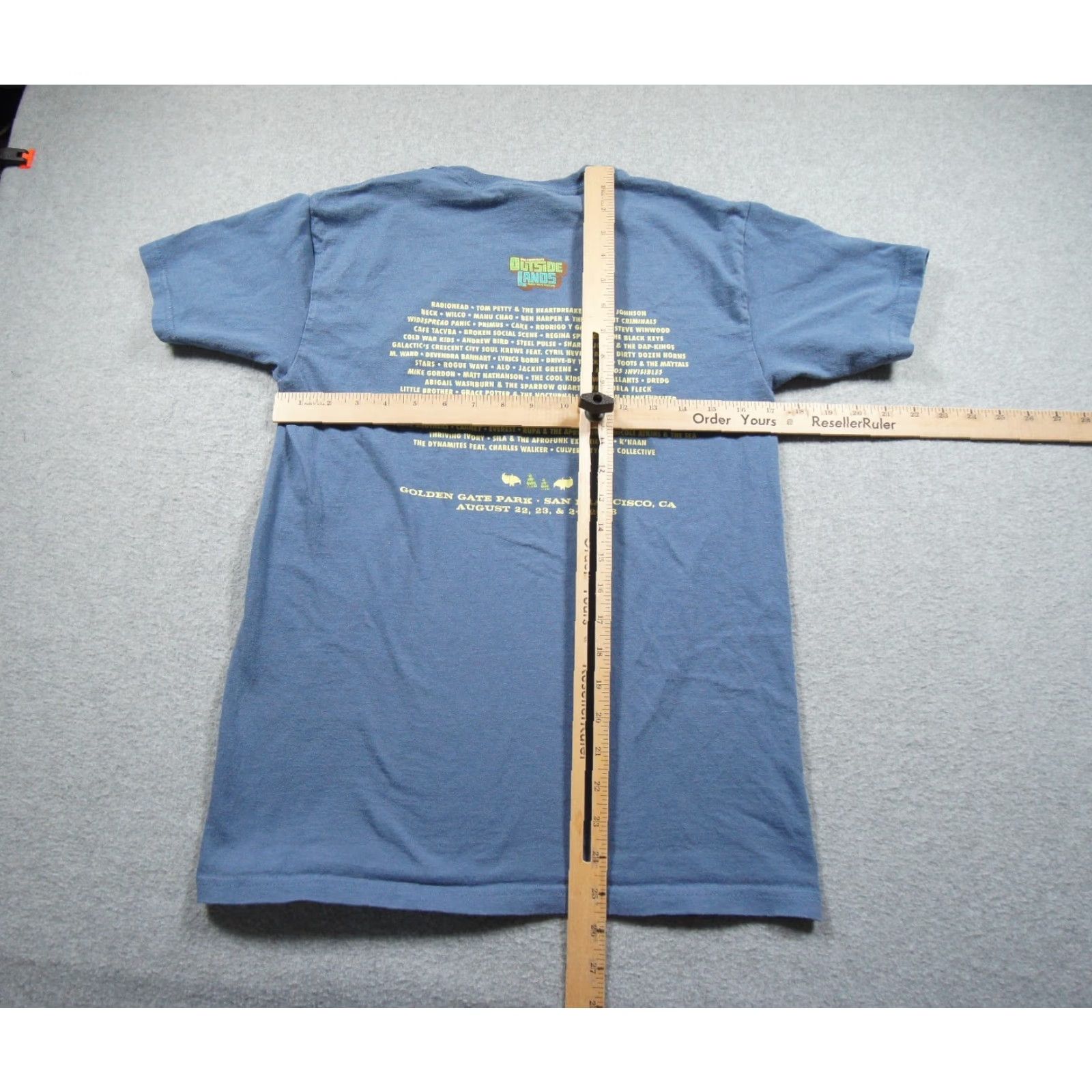 Gildan Vintage Outside Lands Shirt Mens Small Blue Concert Tee 2008 Y2K San Francisco Size US S / EU 44-46 / 1 - 6 Thumbnail