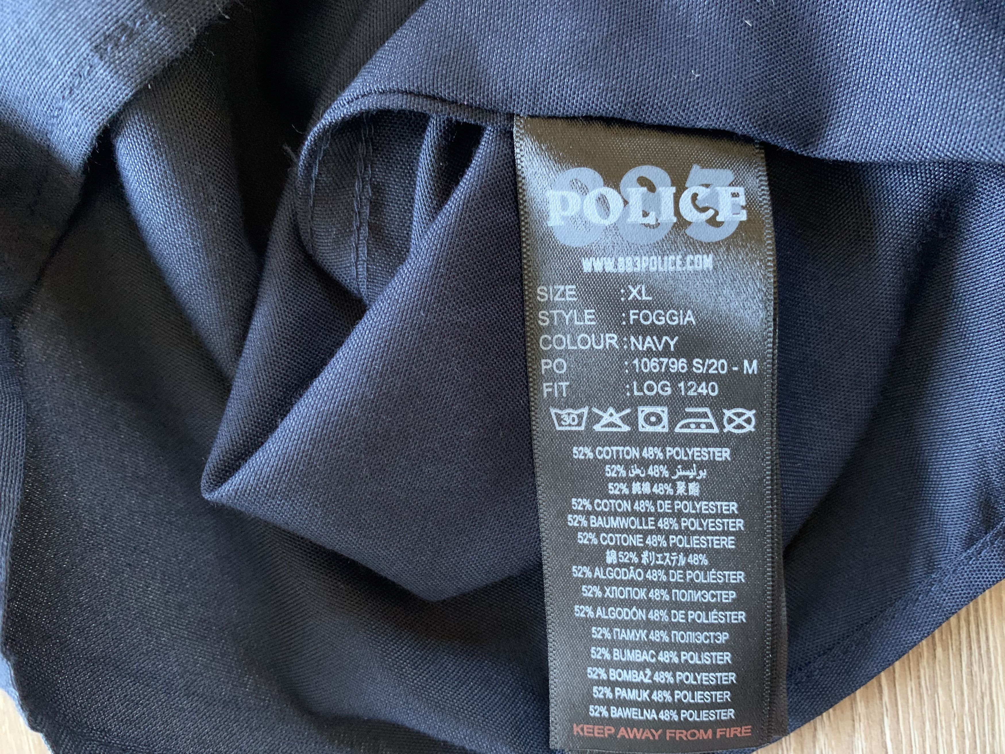 Other 883 Police Cotton Short Sleeve Button Shirt Size US XL / EU 56 / 4 - 6 Thumbnail