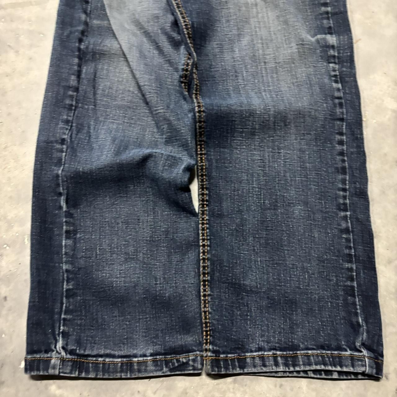 Japanese Brand × Vintage Crazy Vintage Y2K/2000s Grunge Dark Wash Denim Jeans! Size US 34 / EU 50 - 6 Thumbnail