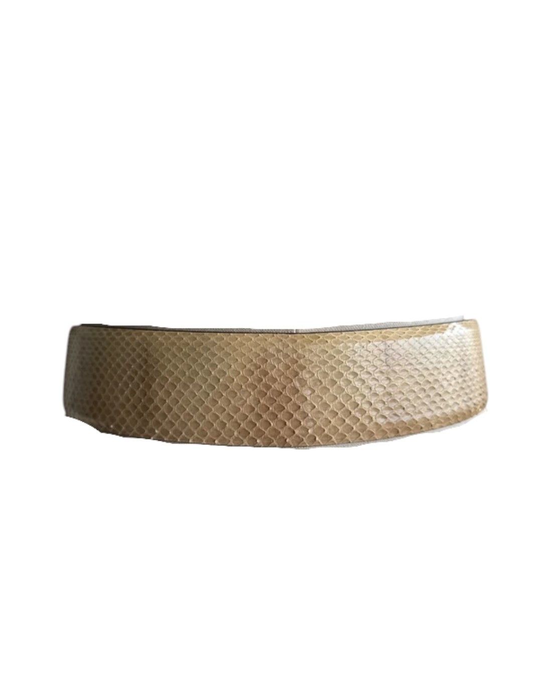 Roberto Cavalli PYTHON SKIN LEATHER BELT Size ONE SIZE - 6 Thumbnail