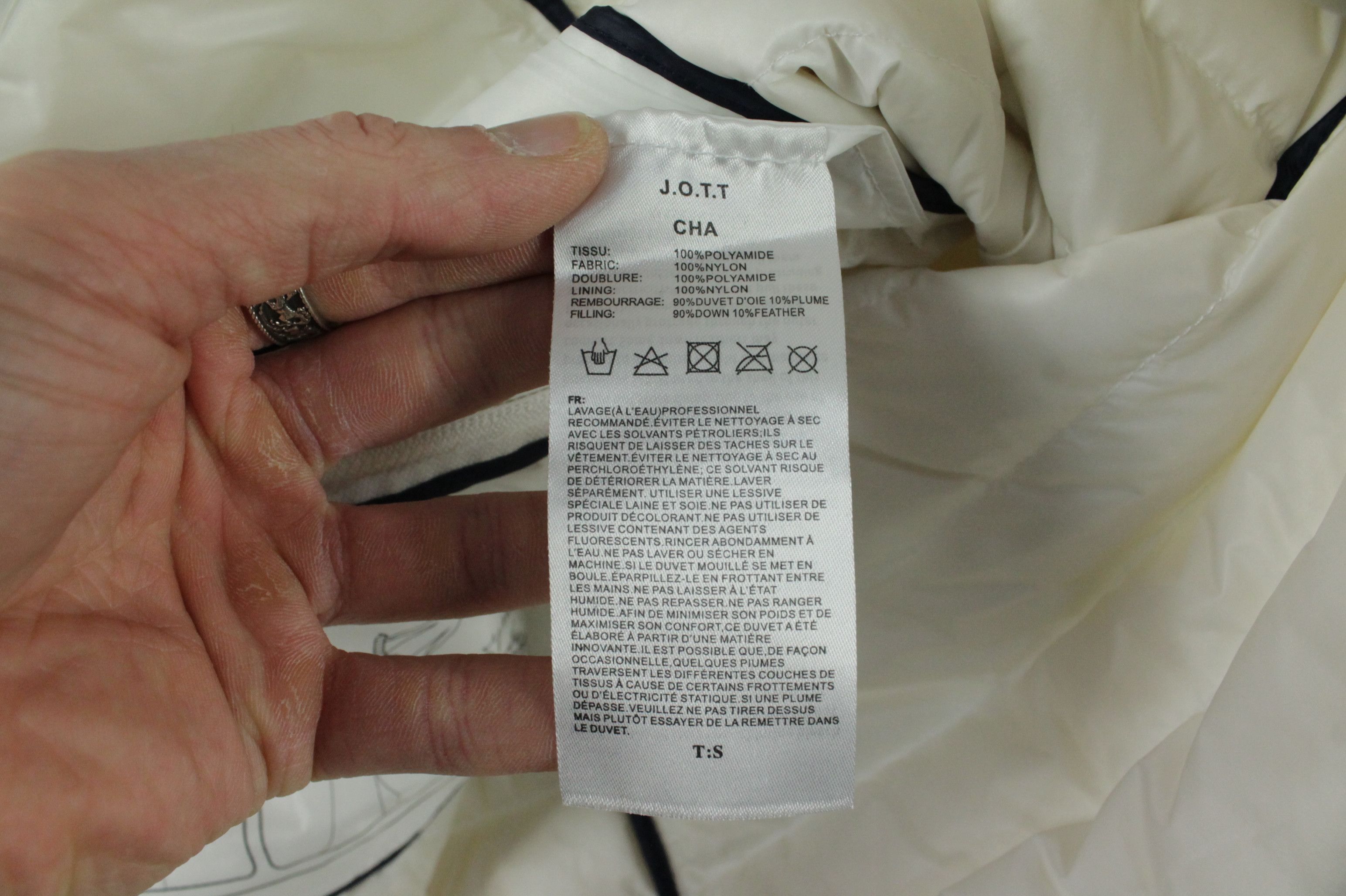 Other JOTT White Down CHA Jacket Women's Size S / US 4 / IT 40 - 10 Thumbnail