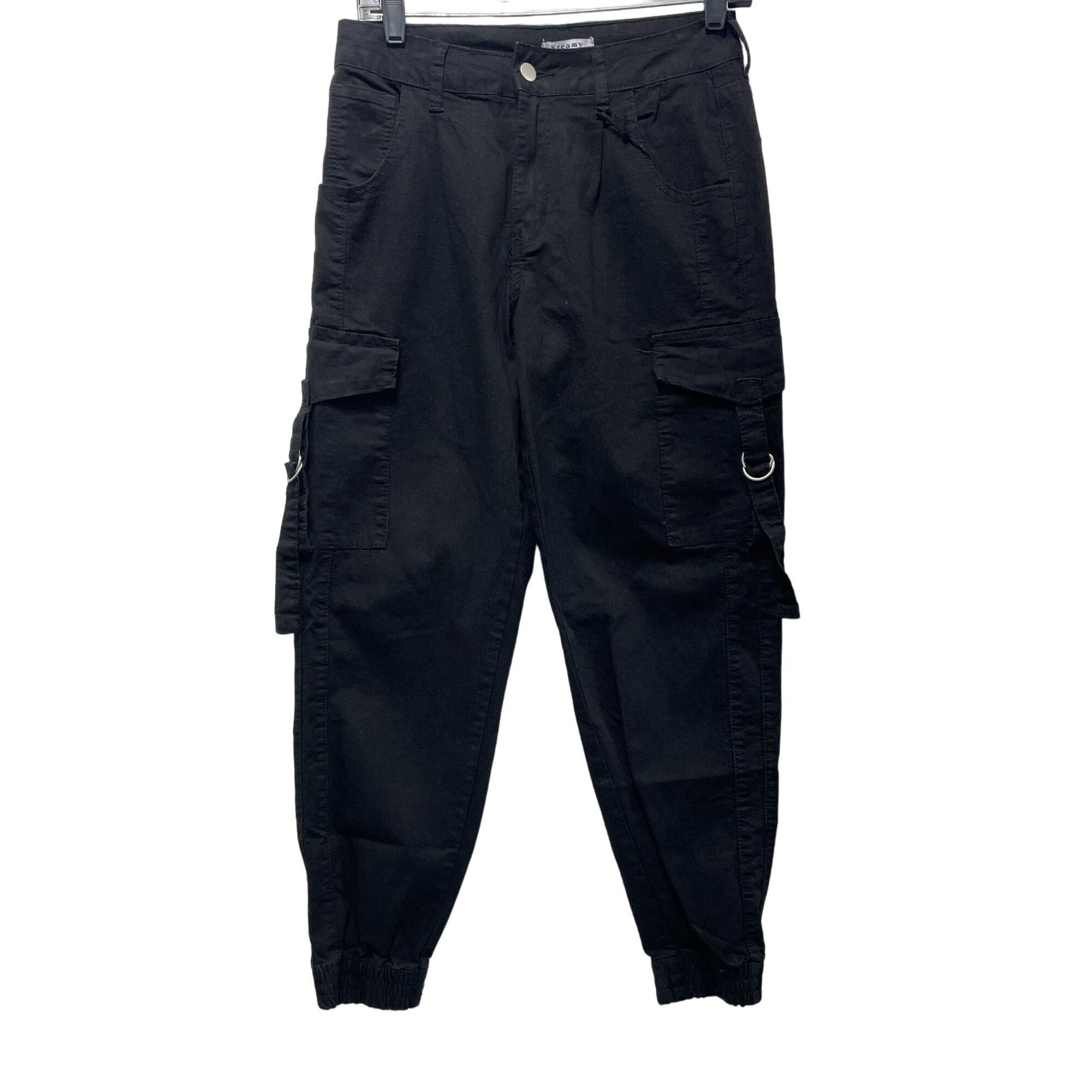 Other Kreamy - Women's Cozy Cargo Jogger Pants With Multi Pockets Size 29" - 1 Thumbnail
