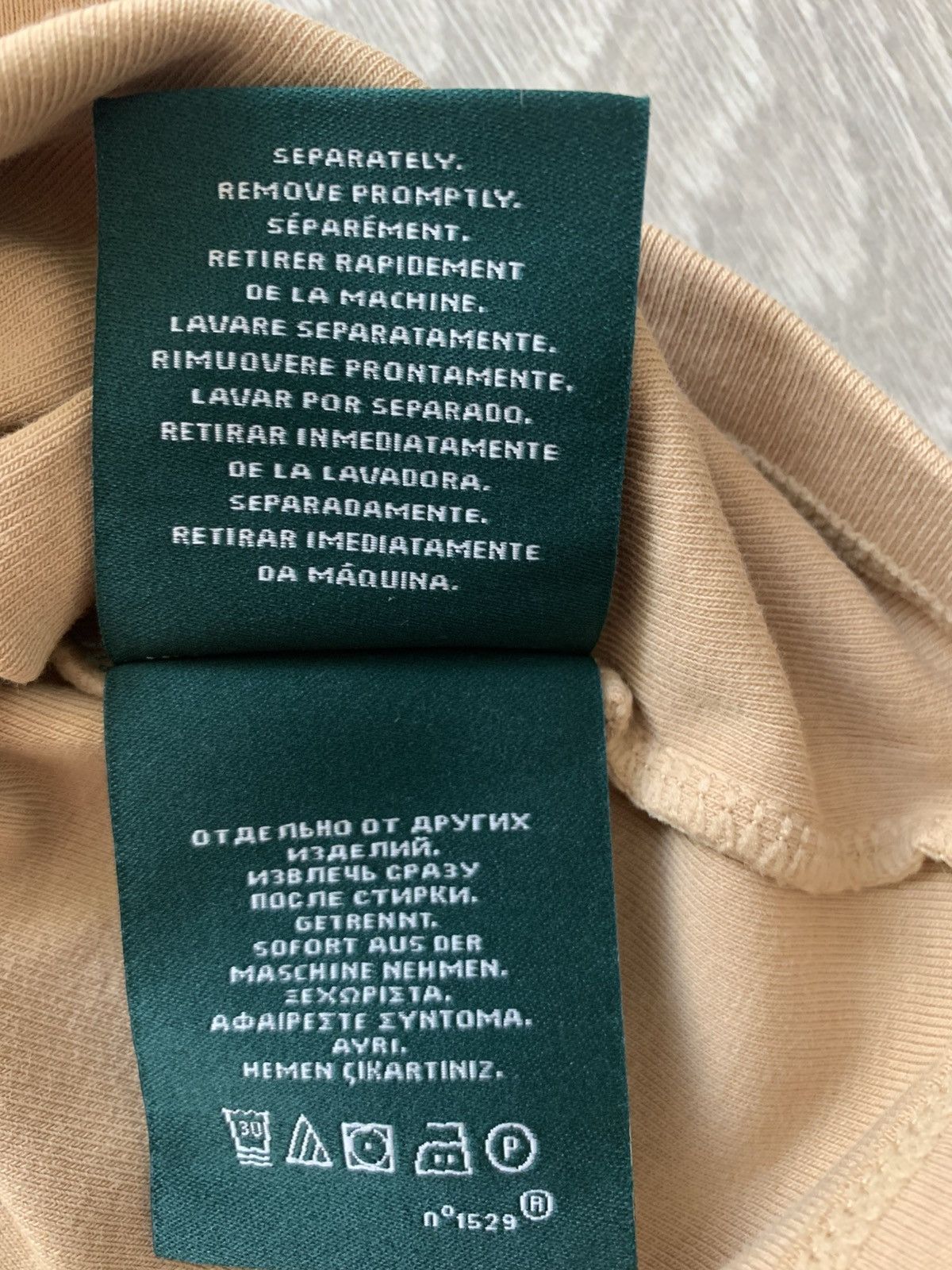 Ralph Lauren Ralph Lauren Basic Beige T-shirt Top, Cotton, size XL Size XL / US 12-14 / IT 48-50 - 5 Thumbnail