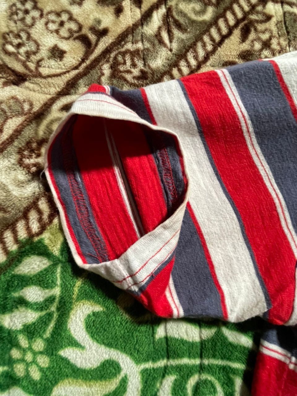 Vintage K6-21 Power To The People Striped red blue Polo Shirt Size US L / EU 52-54 / 3 - 7 Thumbnail